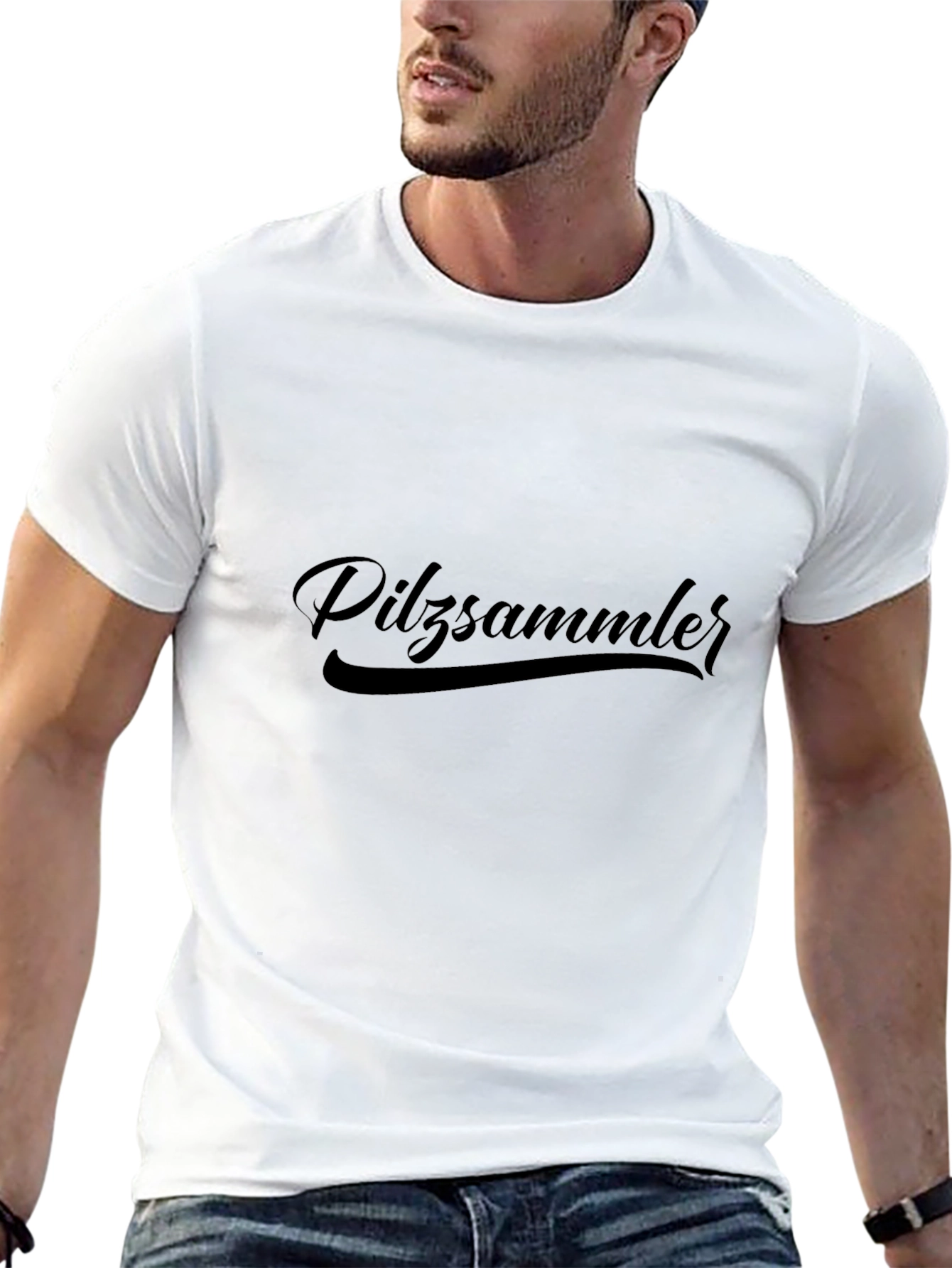 Pilzsammler T-Shirt - Black Crew Neck Tee