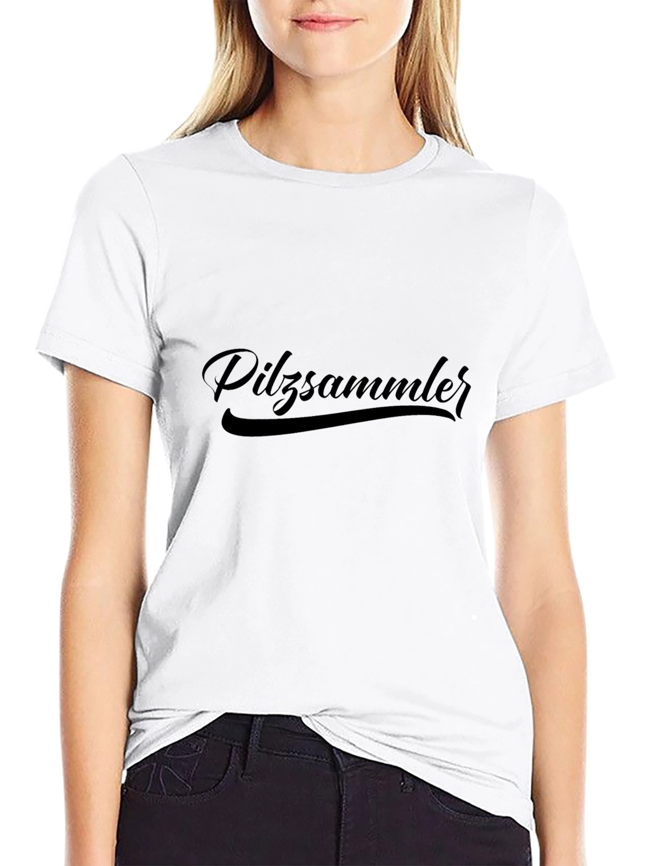 Pilzsammler T-Shirt - Black Crew Neck Tee
