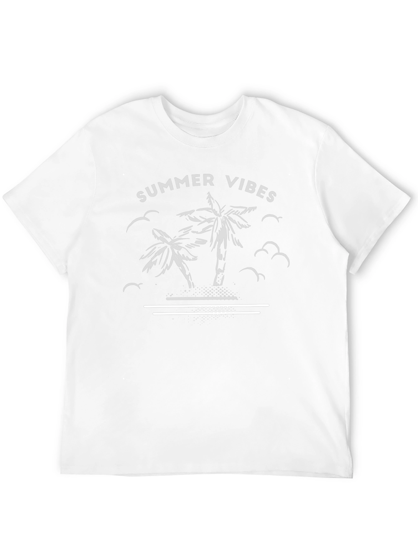 Summer Vibes Palm Tree Graphic T-Shirt