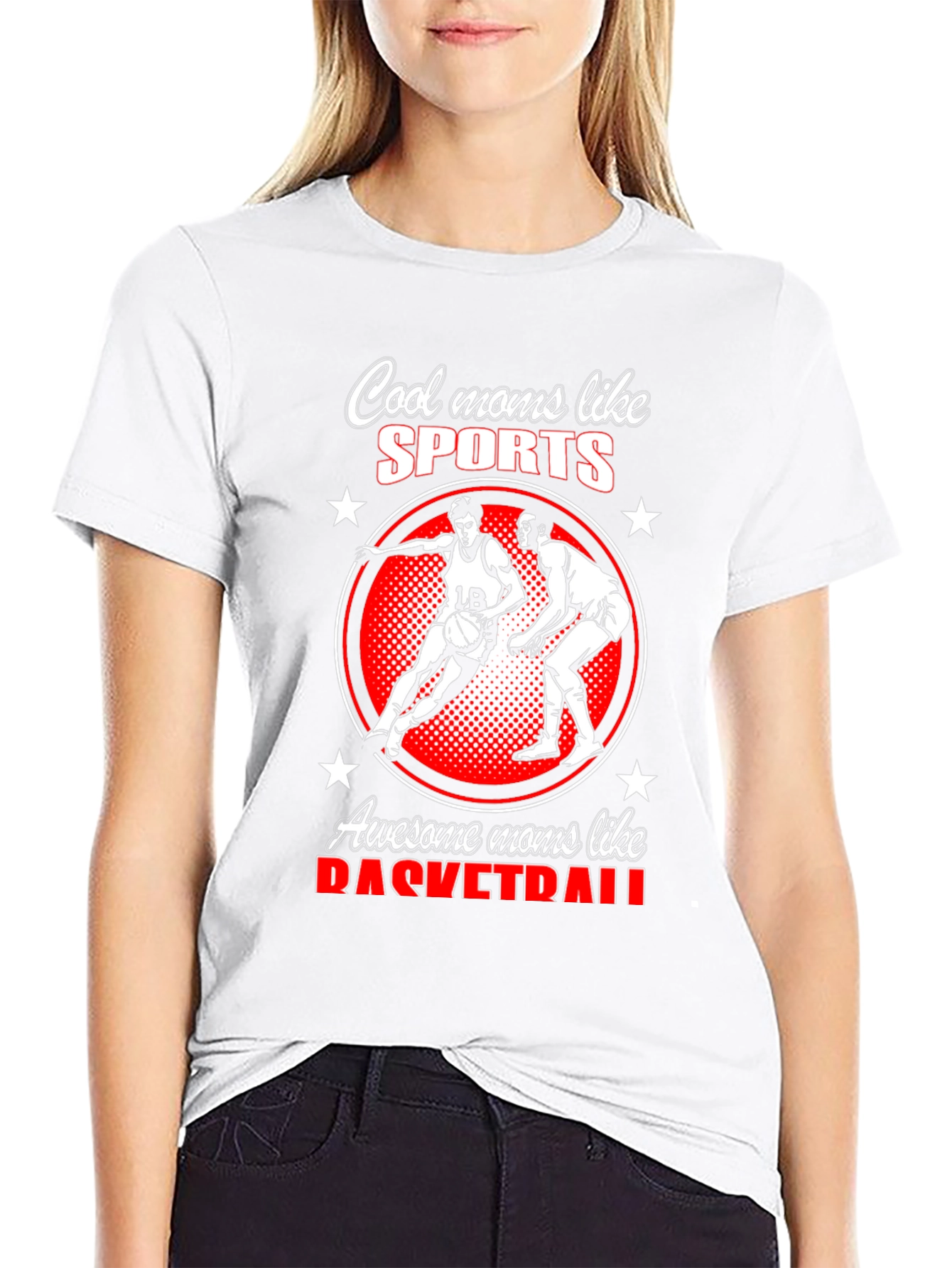 Cool Moms Like Sports Basketball T-Shirt