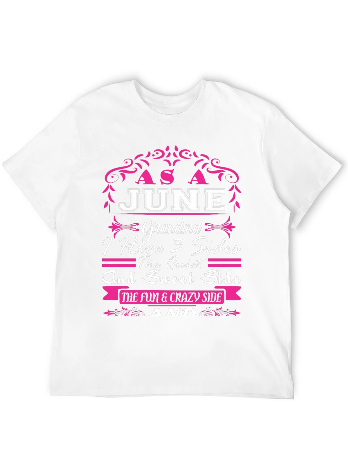 June Grandma 3 Sides T-Shirt