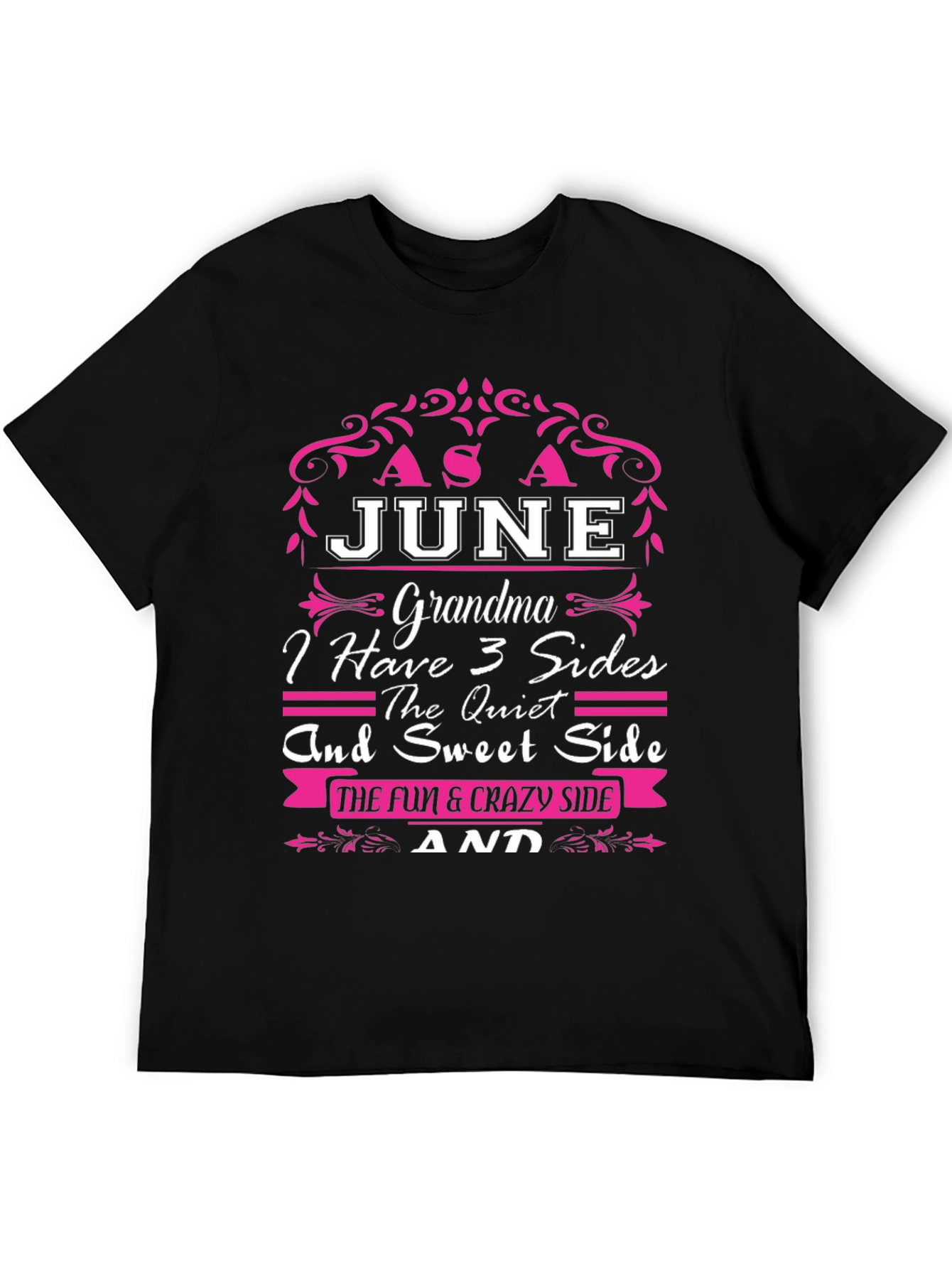 June Grandma 3 Sides T-Shirt