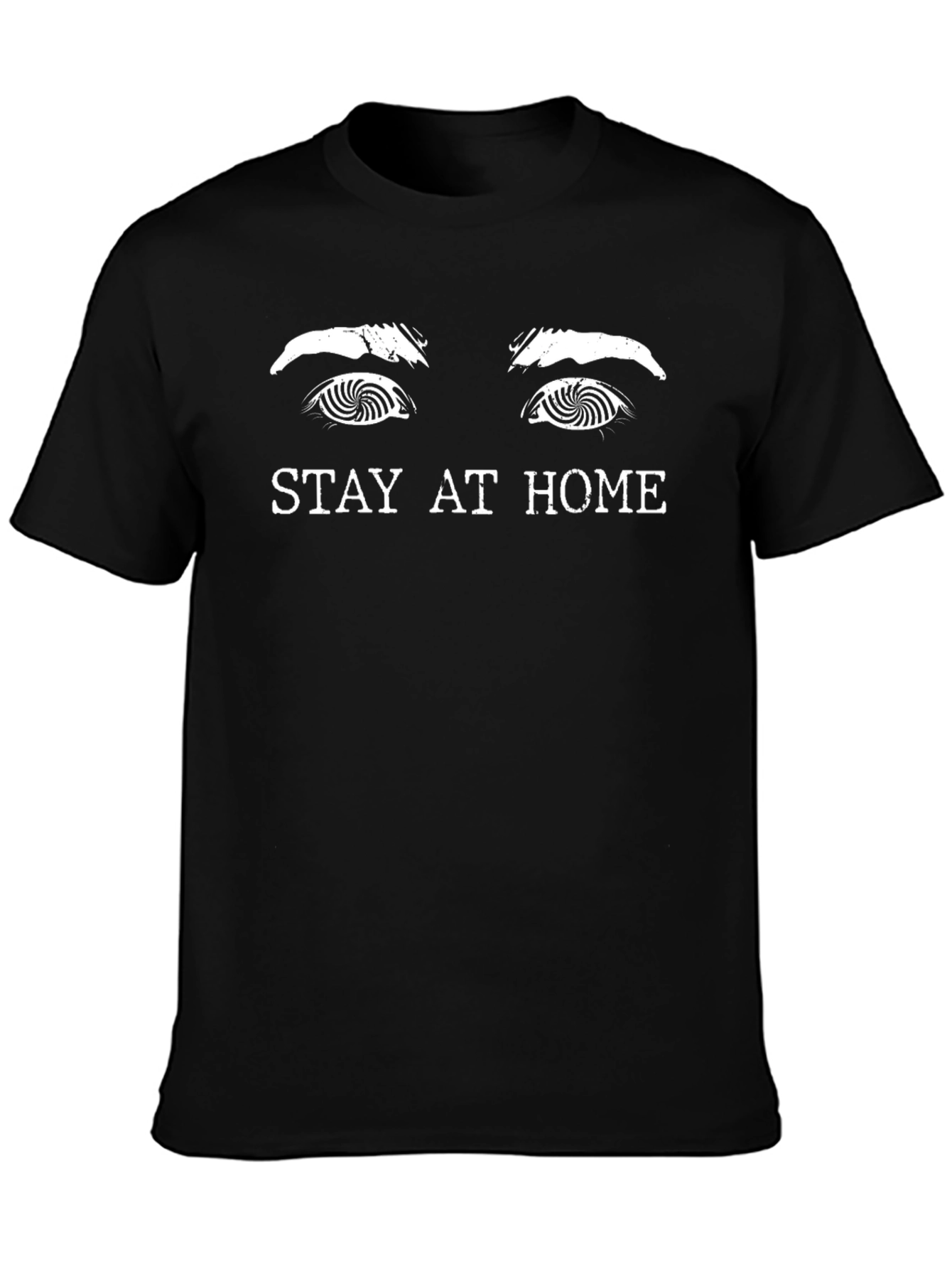 Stay At Home Graphic Tee - Black Unisex Shirt