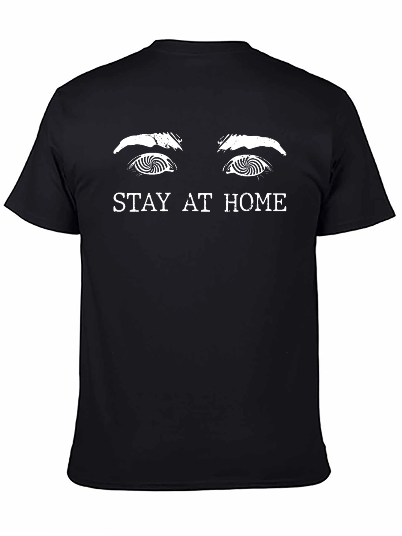 Stay At Home Graphic Tee - Black Unisex Shirt