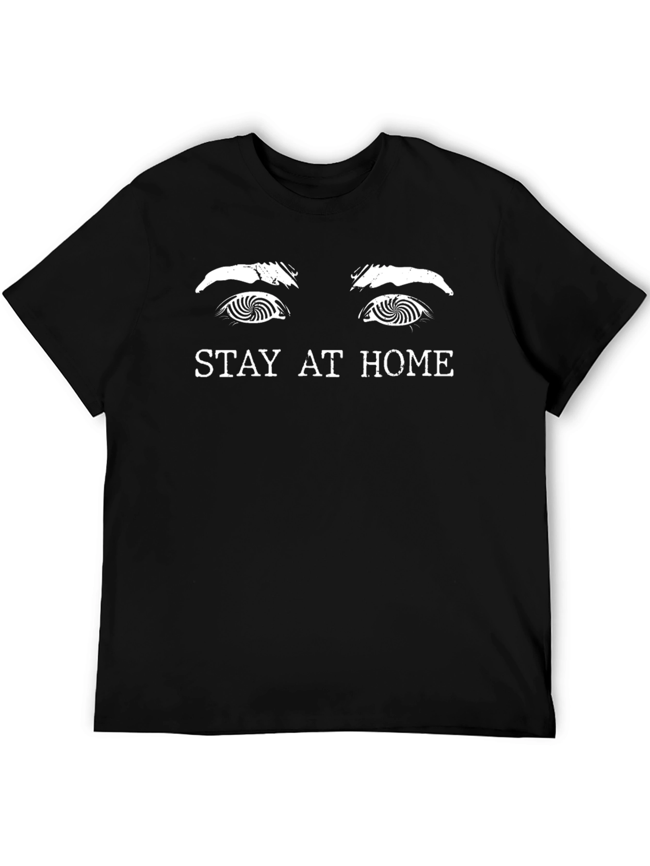 Stay At Home Graphic Tee - Black Unisex Shirt