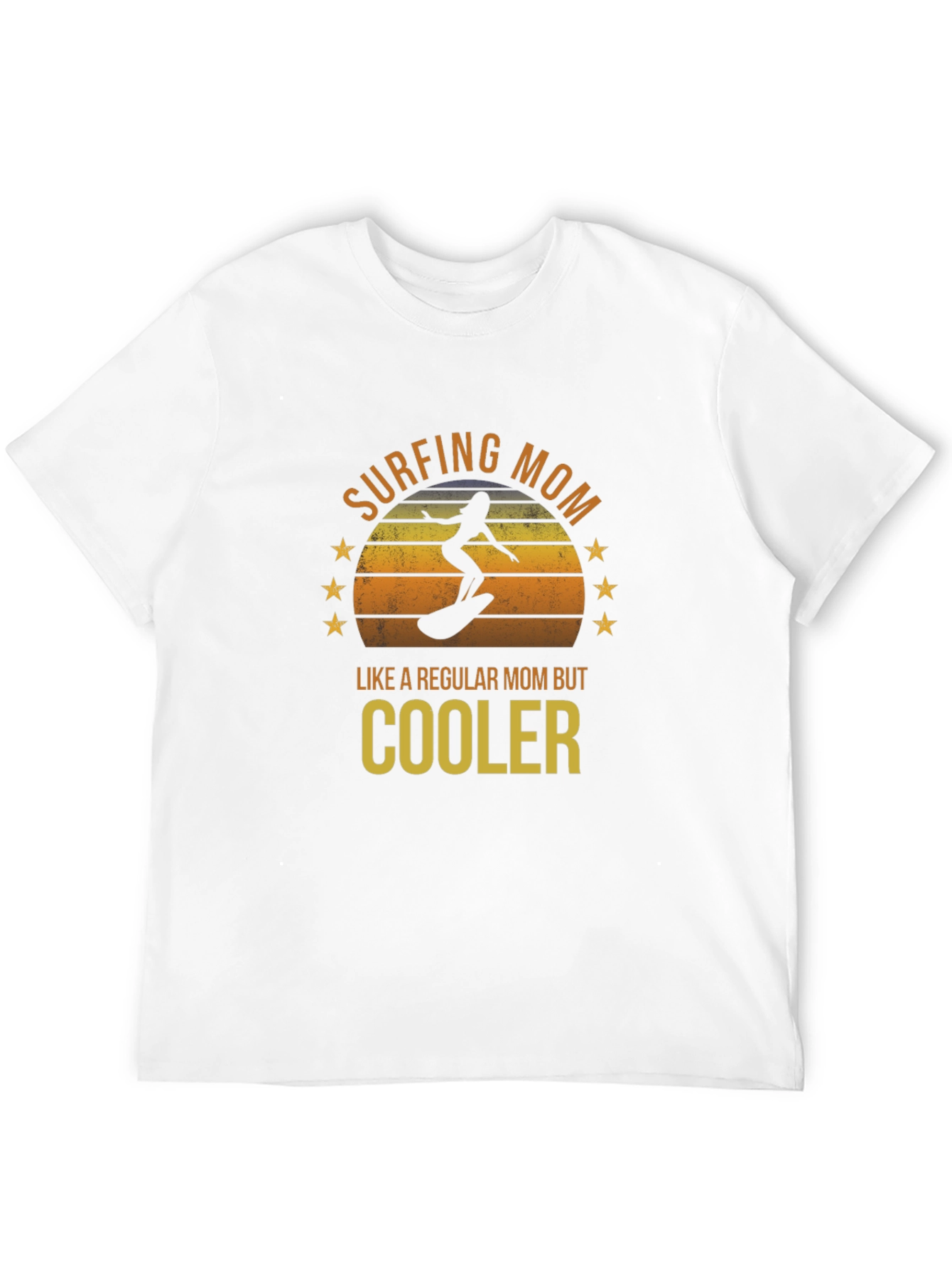 Surfing Mom T-Shirt - Regular Mom But Cooler