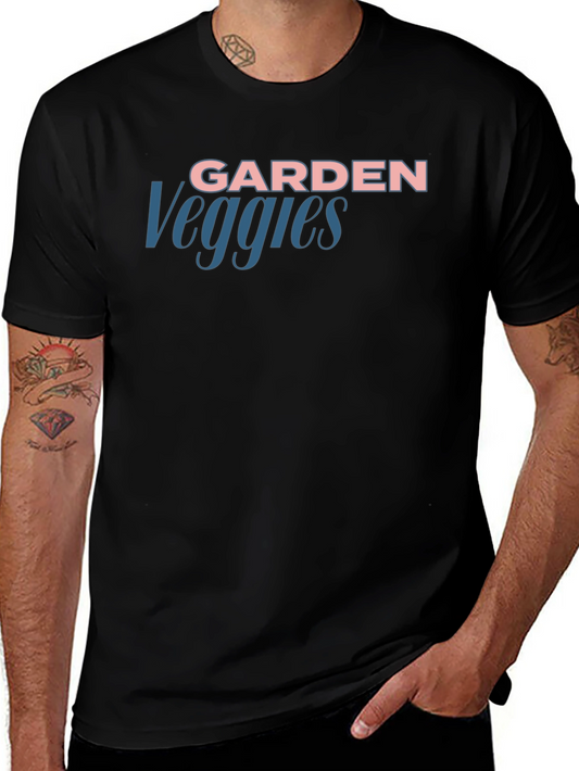 Garden Veggies Black T-Shirt