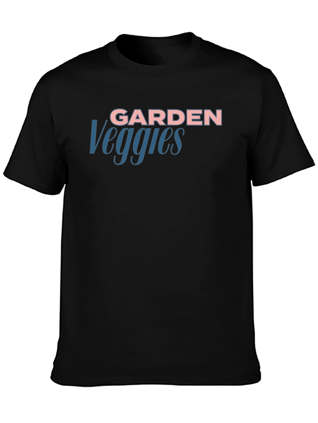 Garden Veggies Black T-Shirt