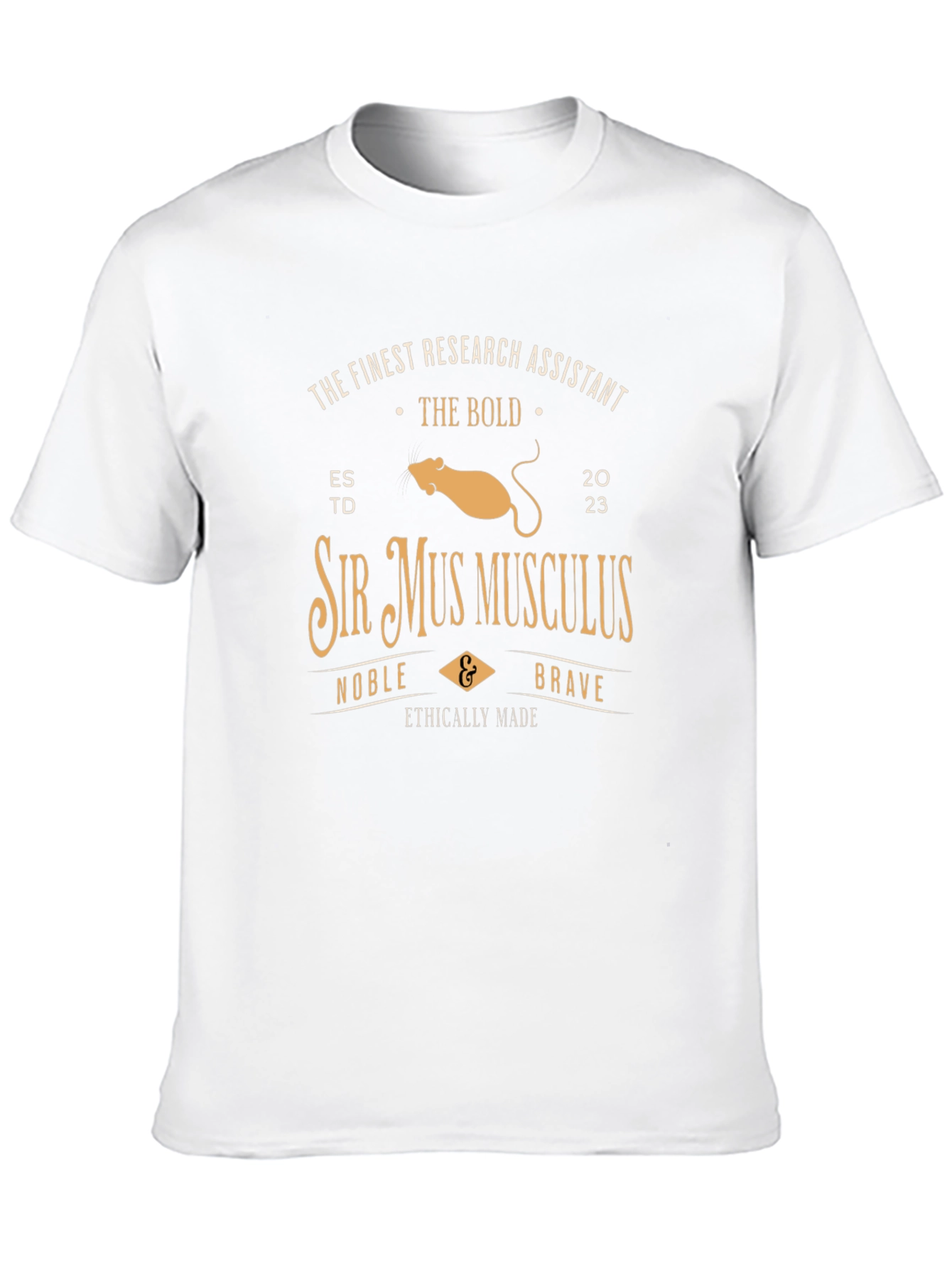 Sir Mus Musculus Research Assistant T-Shirt
