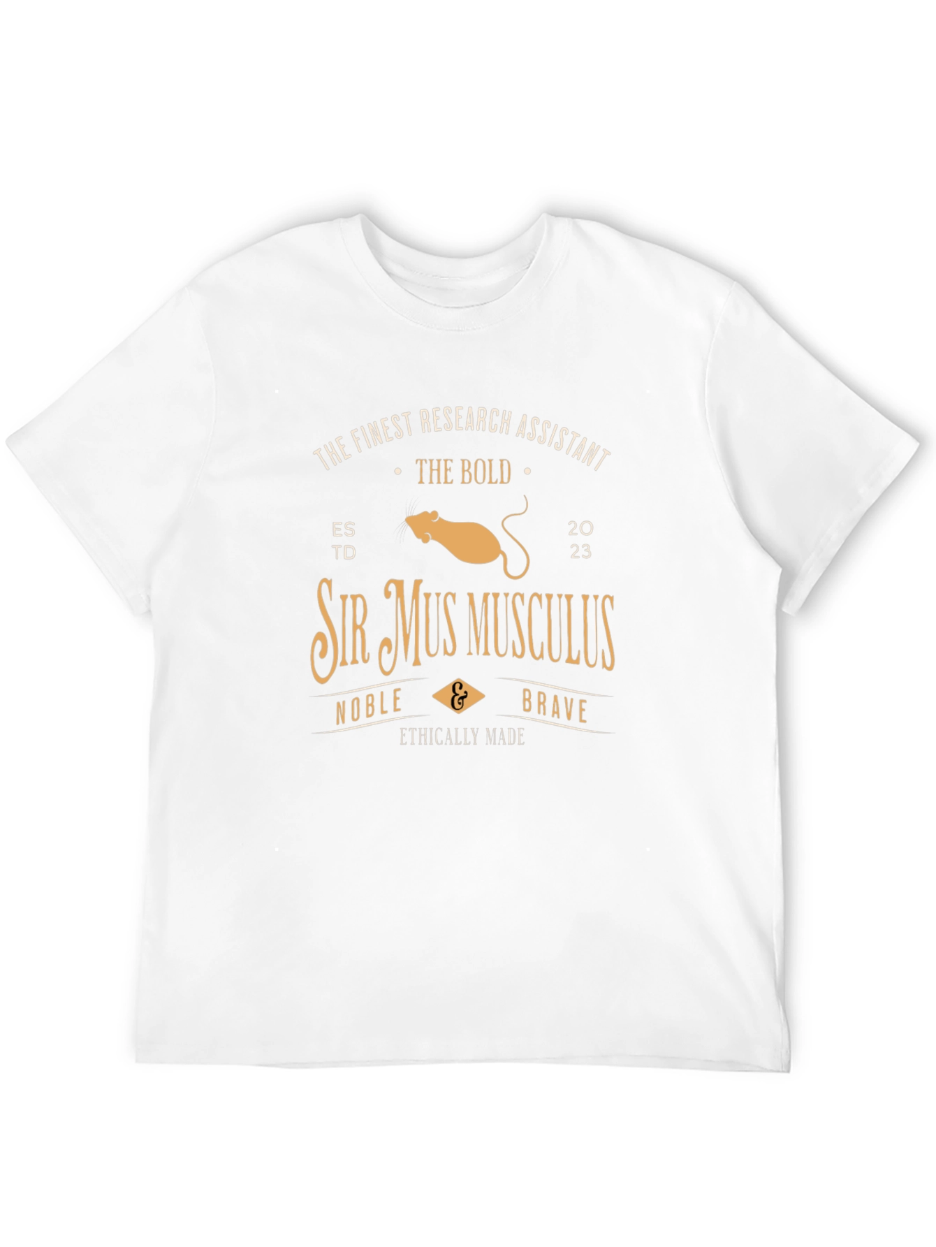 Sir Mus Musculus Research Assistant T-Shirt