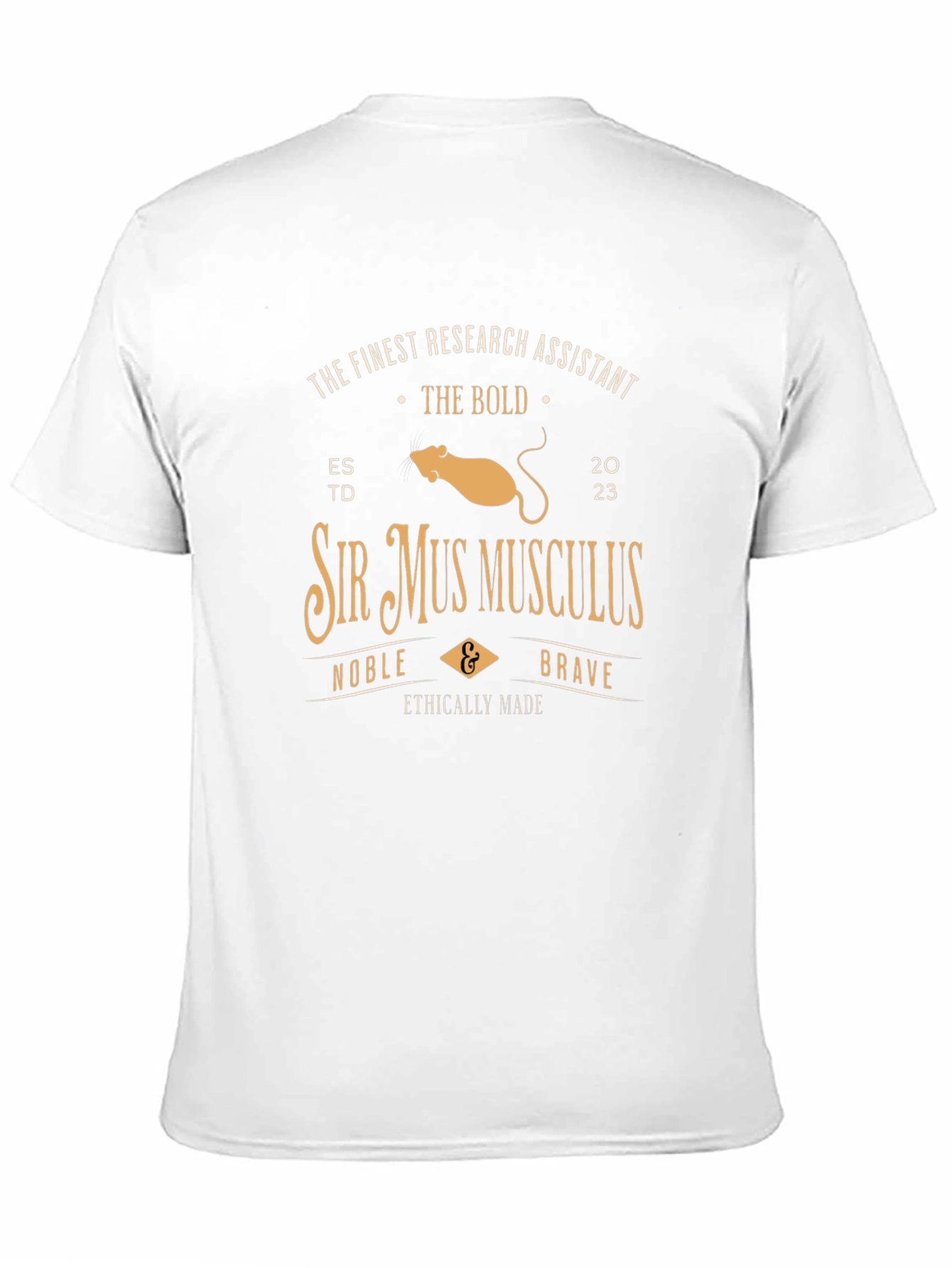 Sir Mus Musculus Research Assistant T-Shirt