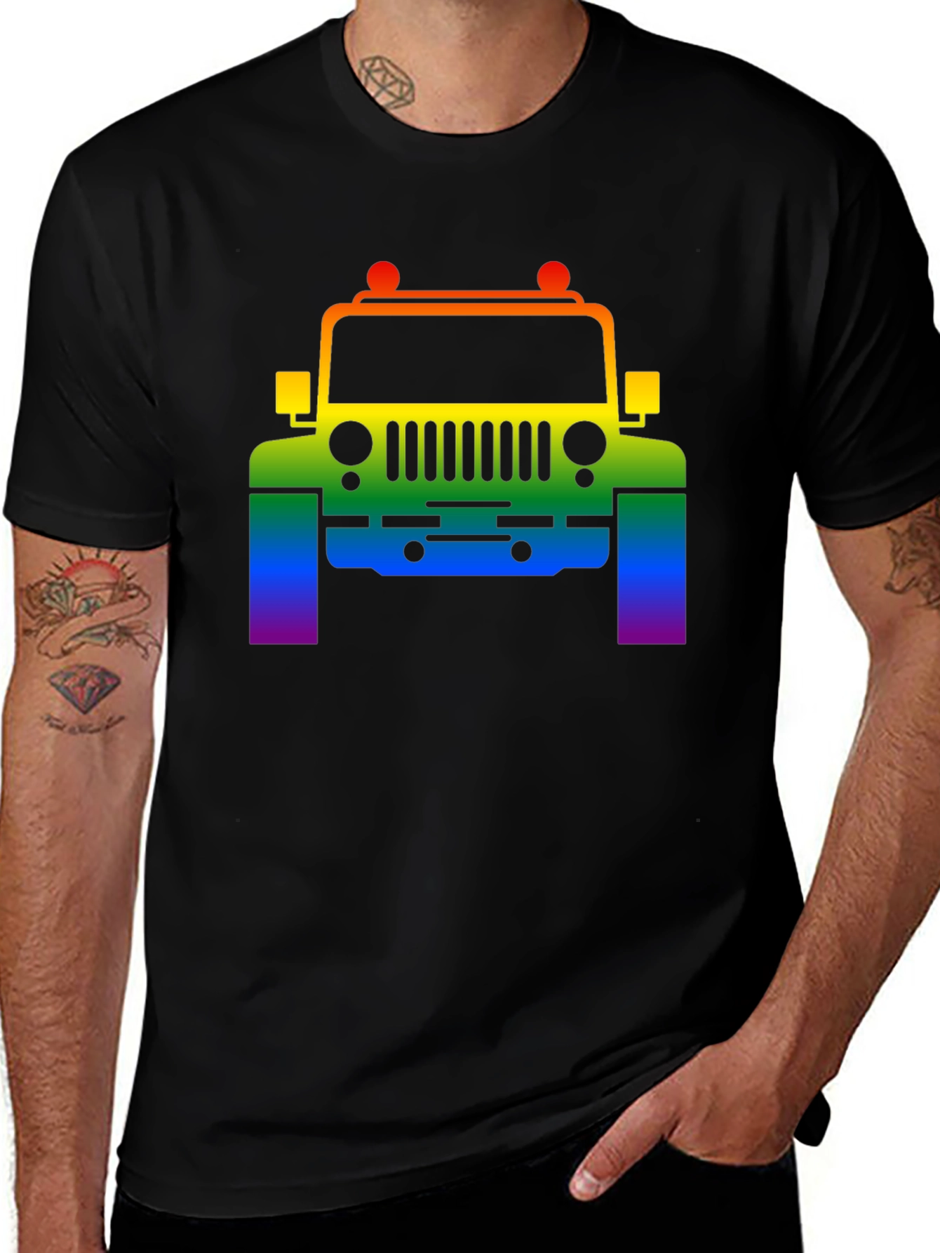 Rainbow Jeep T-Shirt - Pride Edition