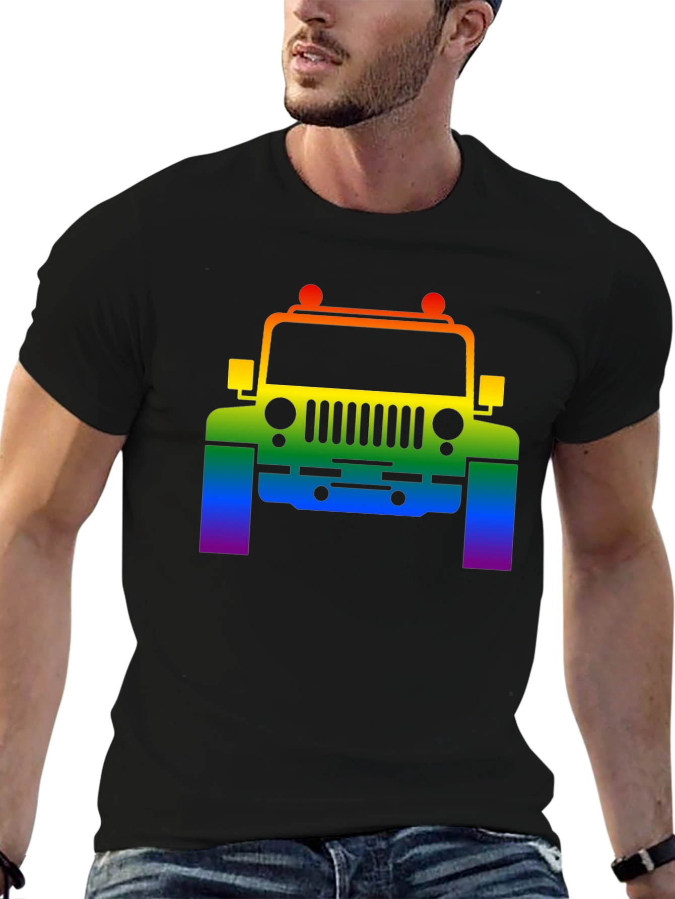 Rainbow Jeep T-Shirt - Pride Edition