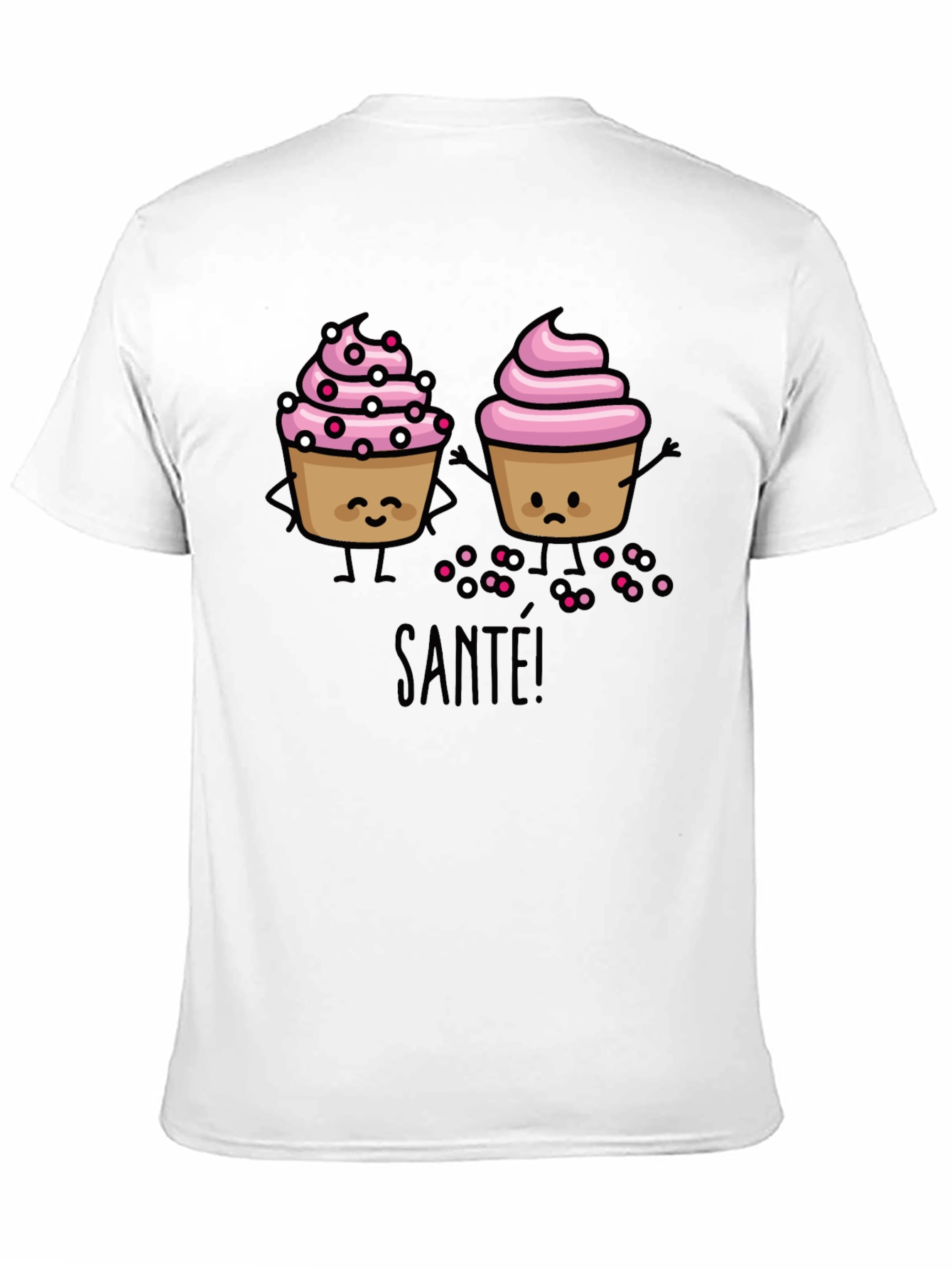 Cupcake Cartoon Graphic T-Shirt