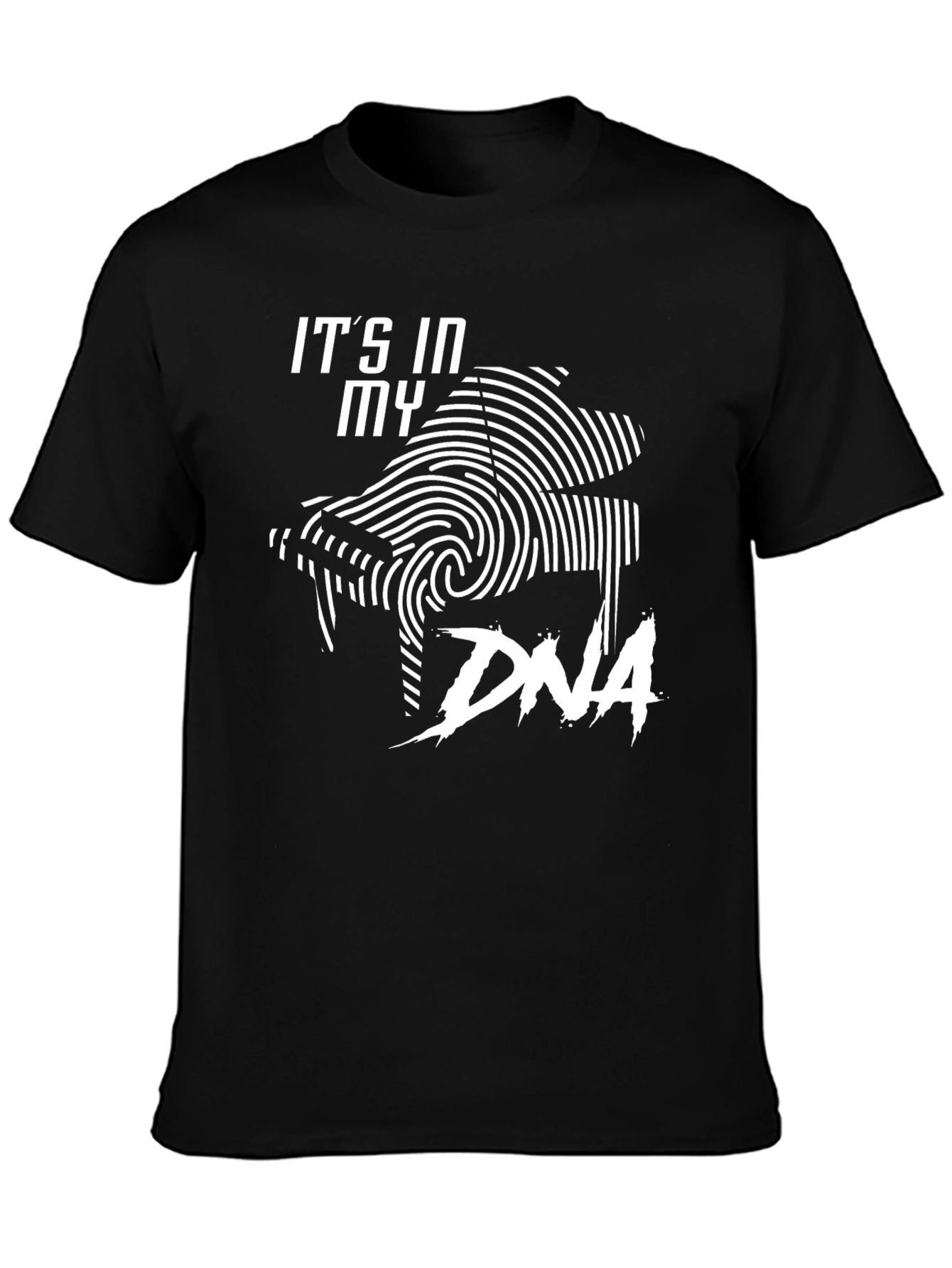 Piano DNA Black T-Shirt Musician Gift