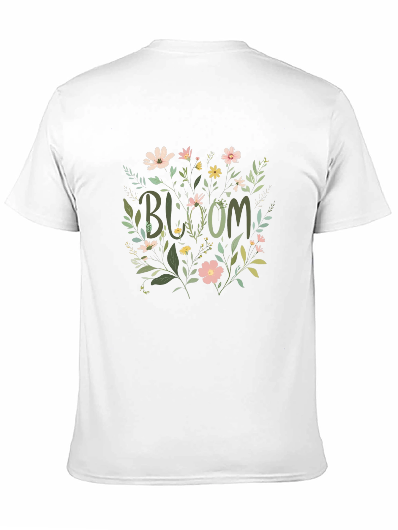 Bloom Floral Graphic T-Shirt - Black Cotton Tee