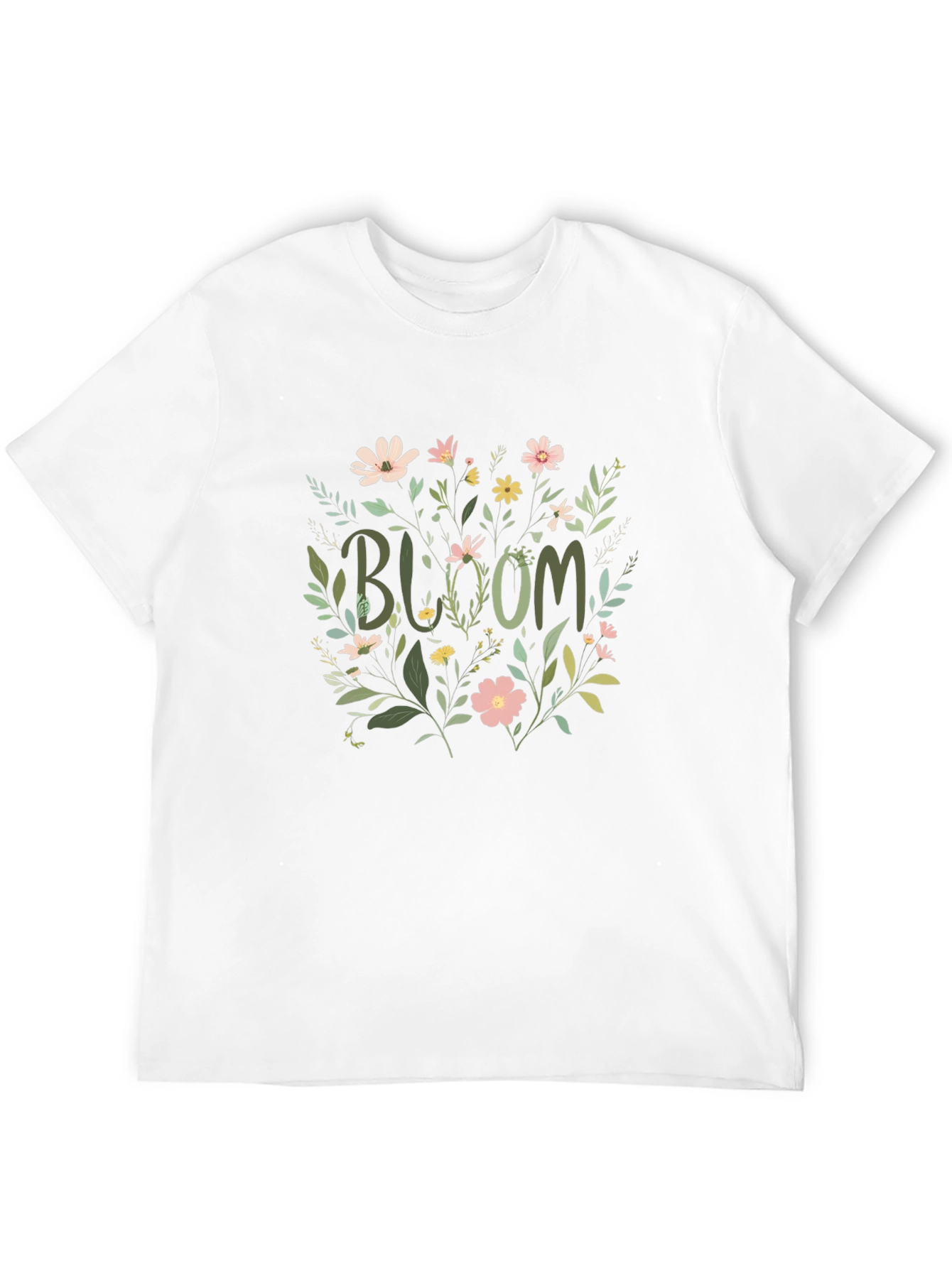 Bloom Floral Graphic T-Shirt - Black Cotton Tee