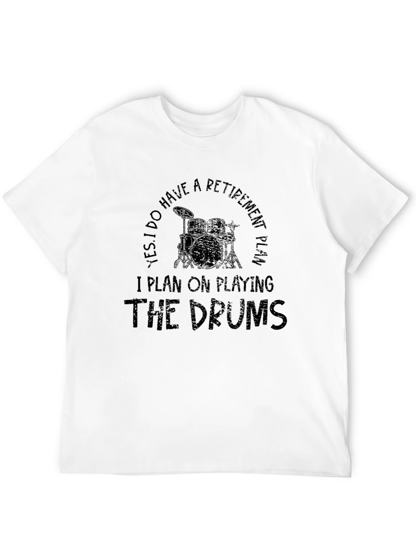 Drummer Retirement Plan T-Shirt - Music Lover Tee
