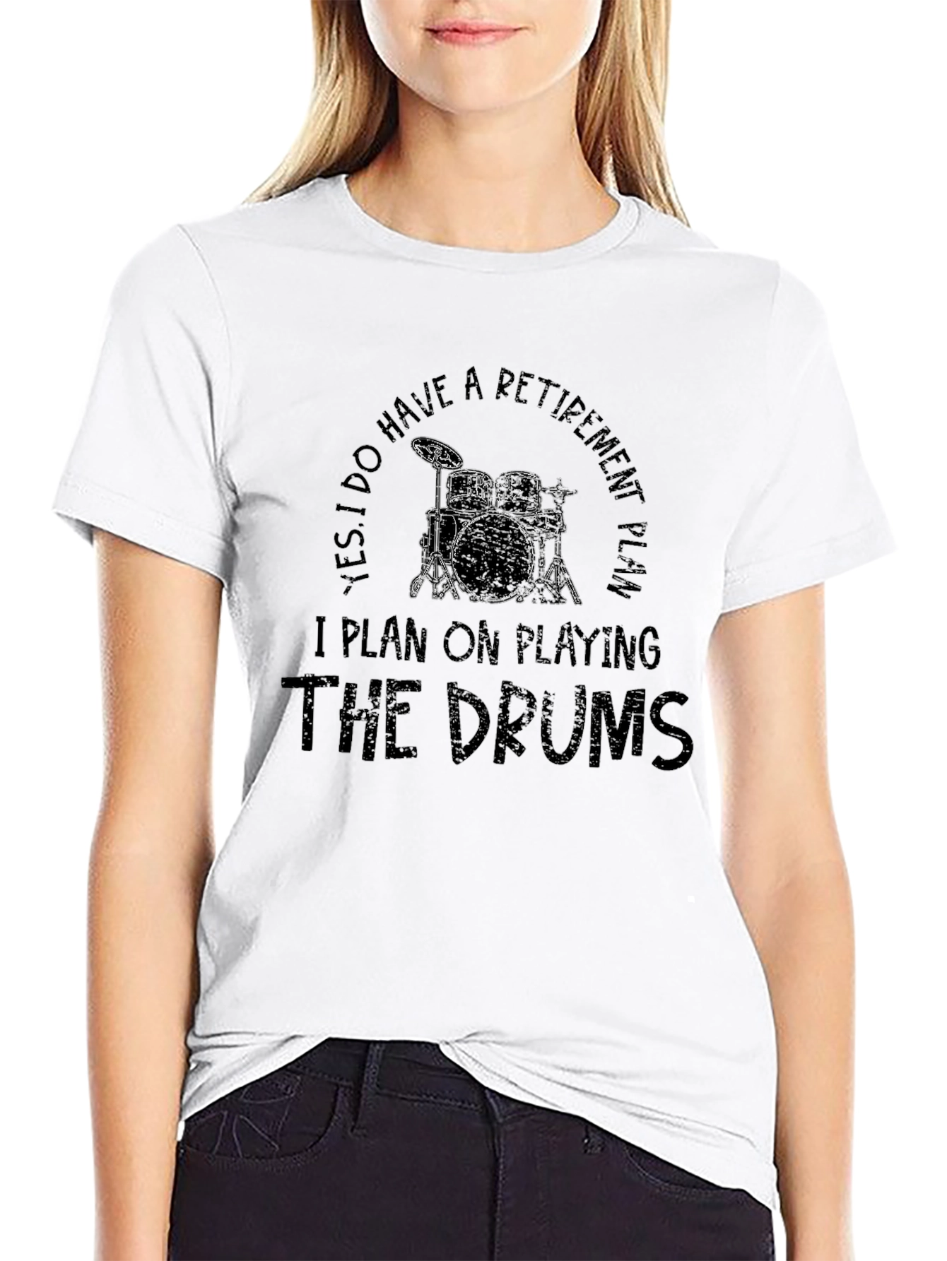 Drummer Retirement Plan T-Shirt - Music Lover Tee