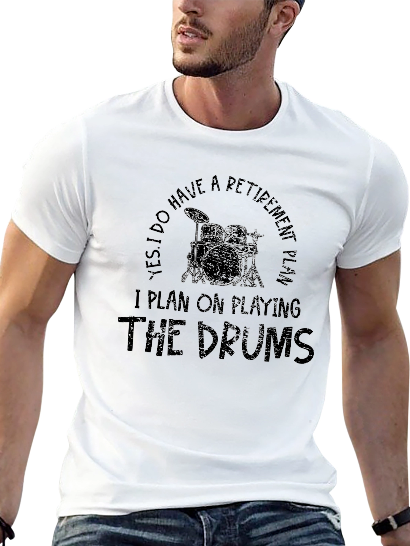 Drummer Retirement Plan T-Shirt - Music Lover Tee