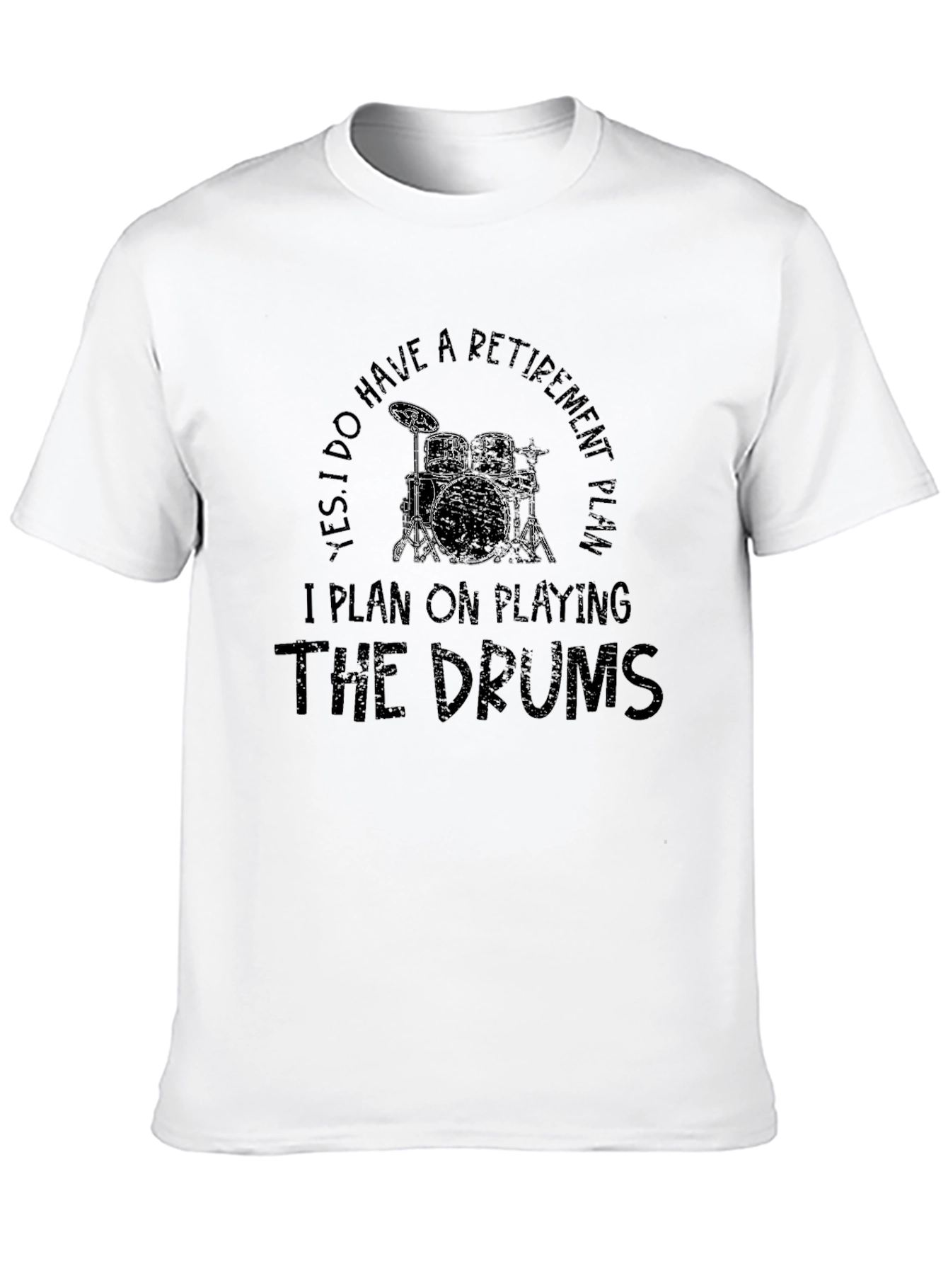 Drummer Retirement Plan T-Shirt - Music Lover Tee