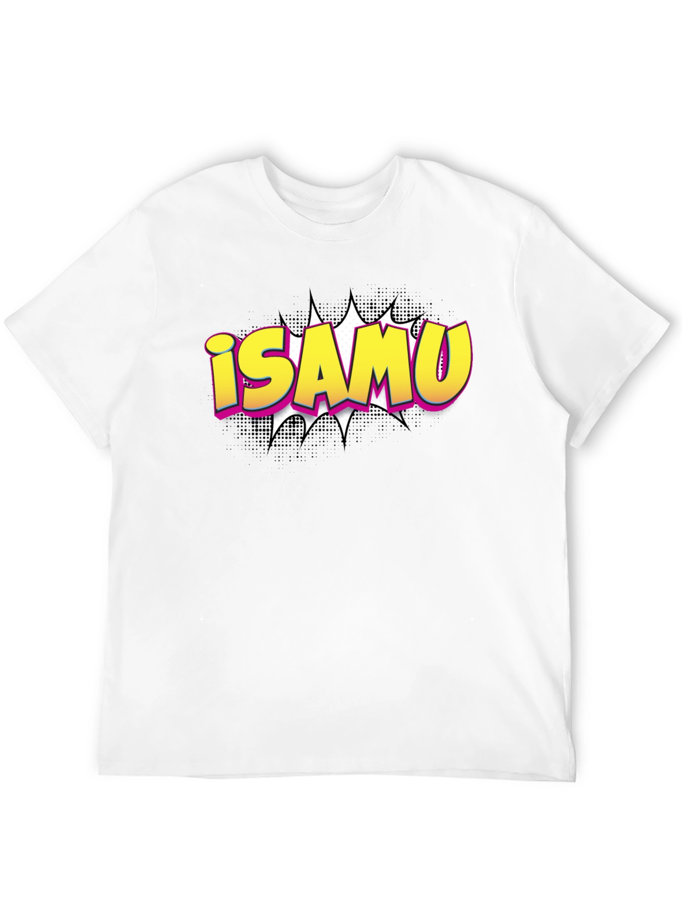 iSAMU Comic Style Graphic T-Shirt