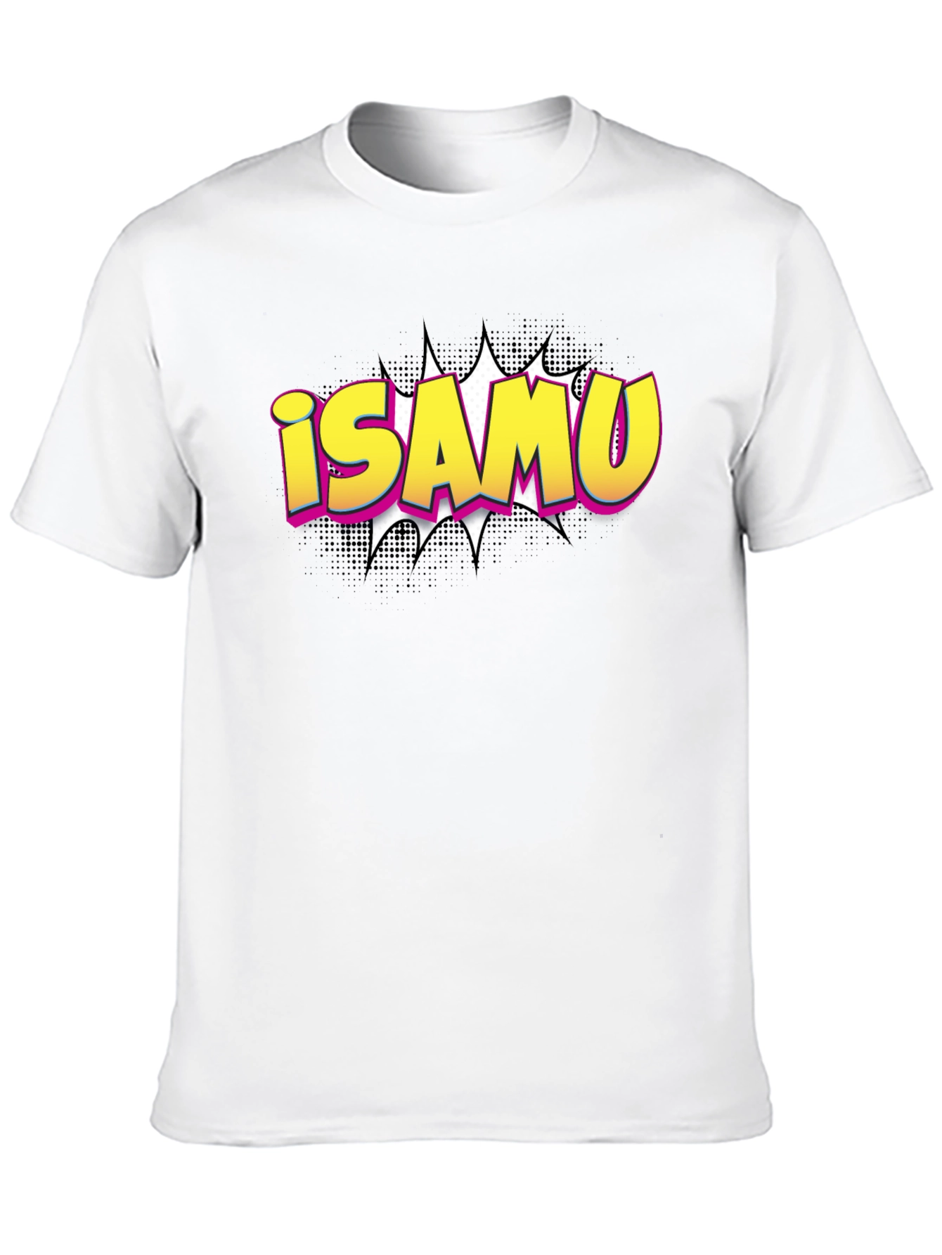 iSAMU Comic Style Graphic T-Shirt