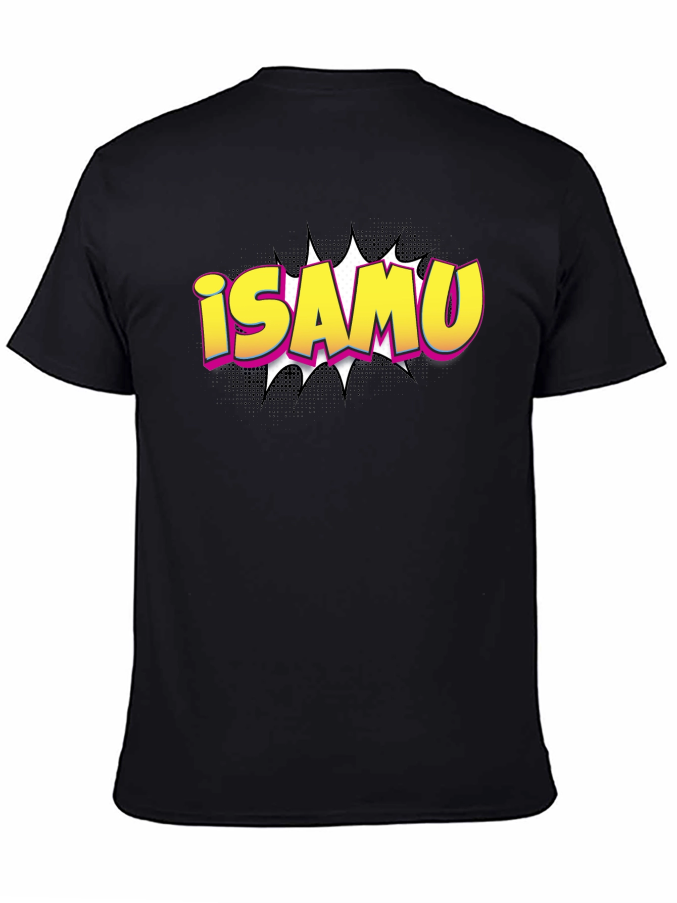iSAMU Comic Style Graphic T-Shirt