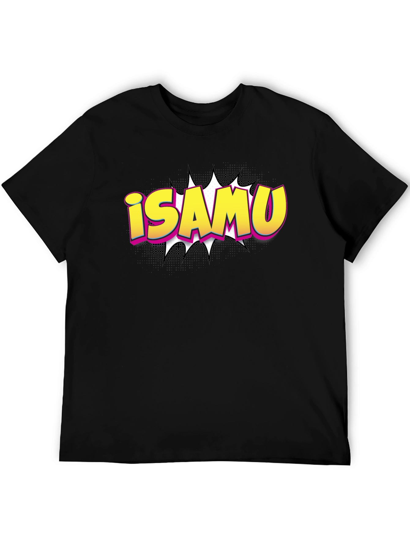 iSAMU Comic Style Graphic T-Shirt
