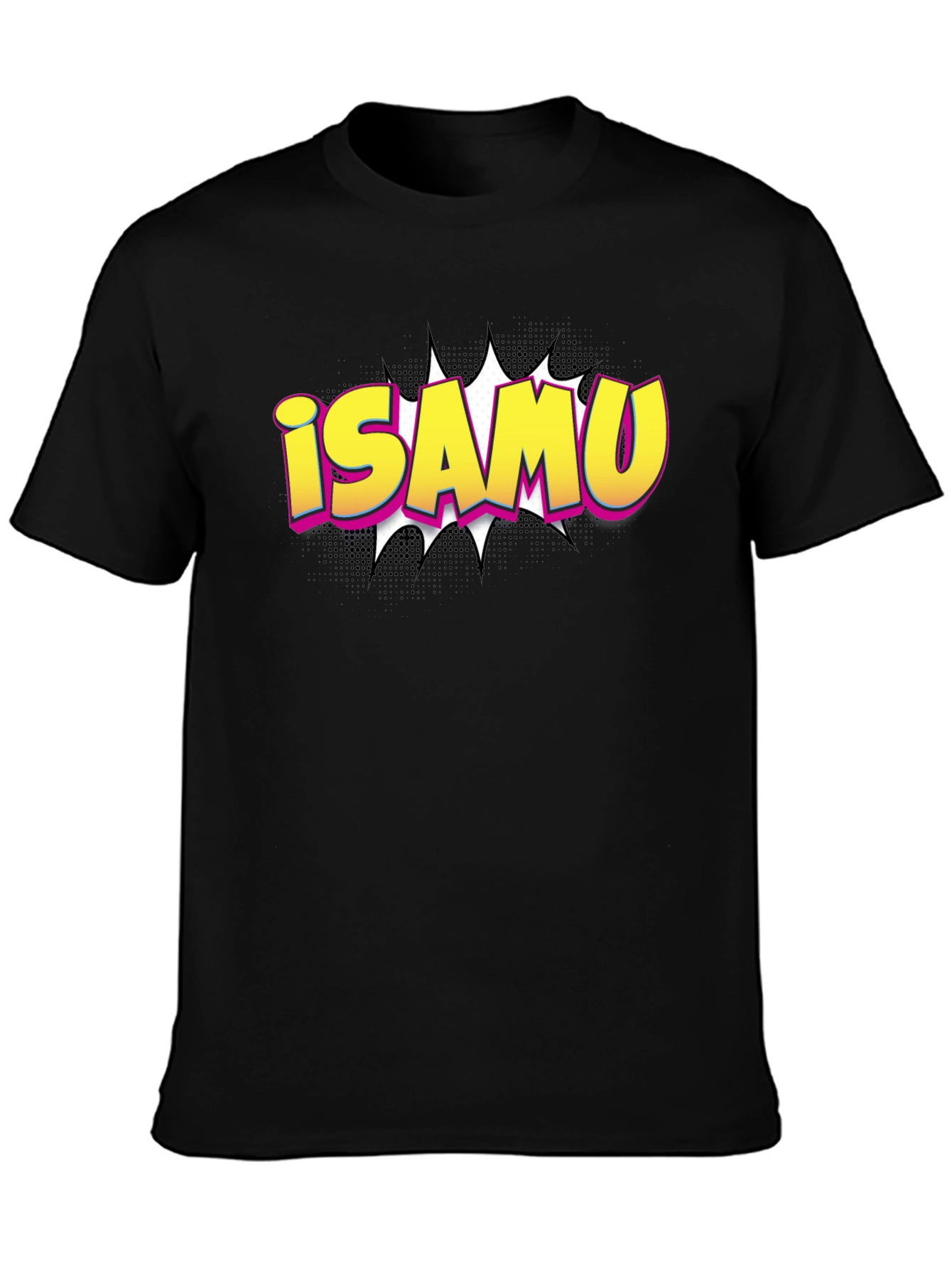 iSAMU Comic Style Graphic T-Shirt