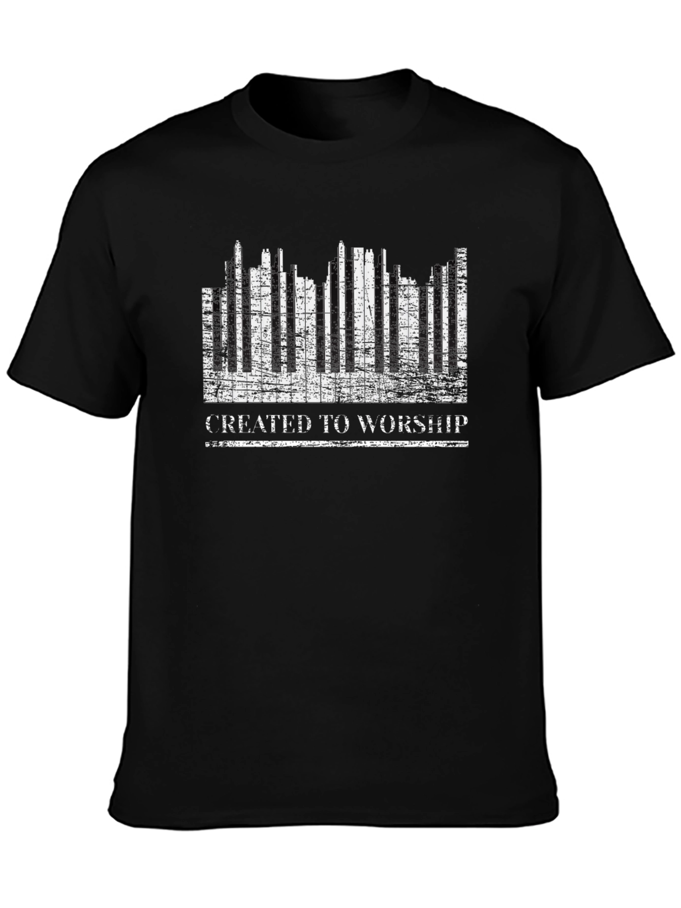 Created To Worship Black Tee