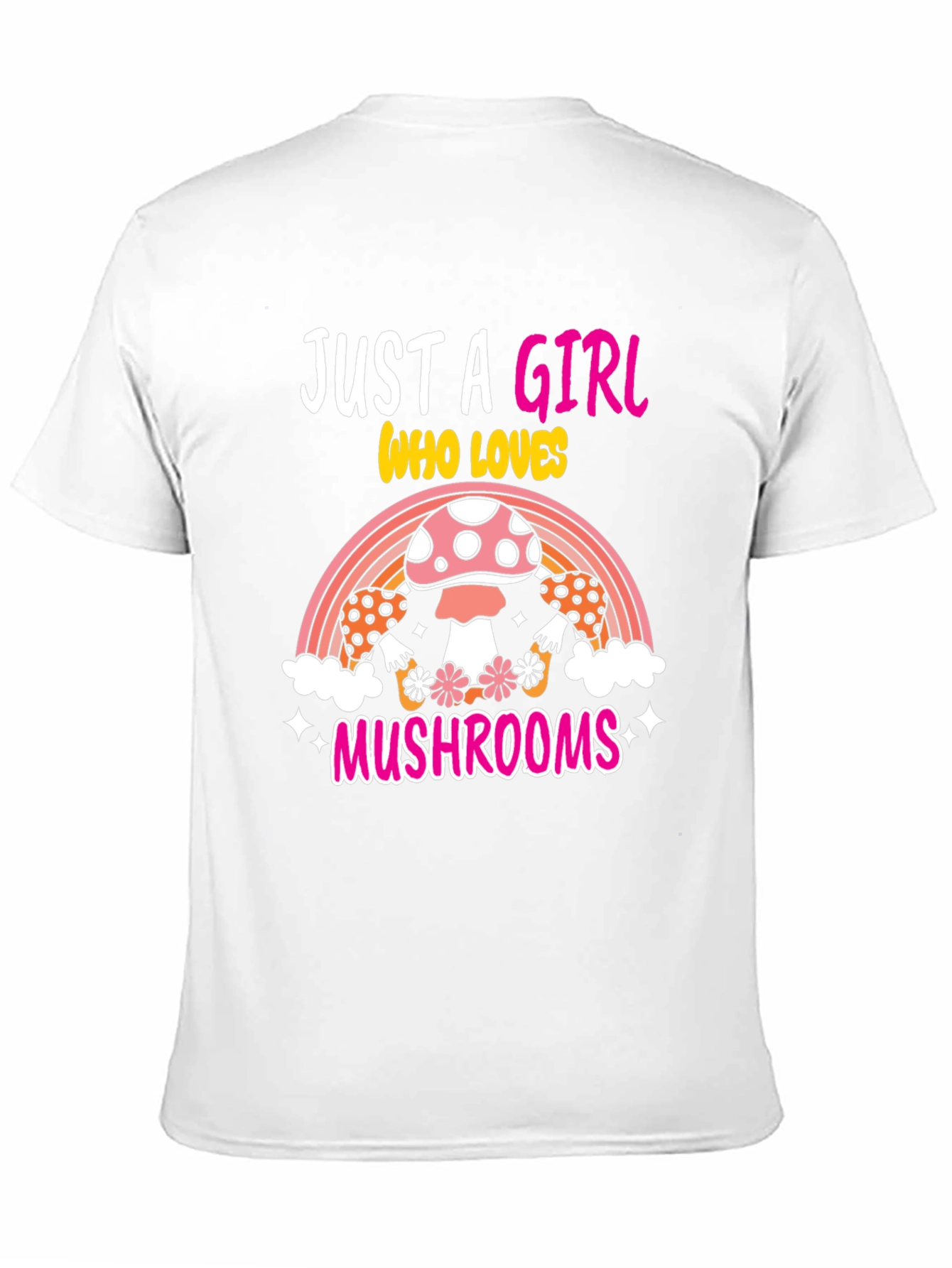 Girl Who Loves Mushrooms Graphic Tee