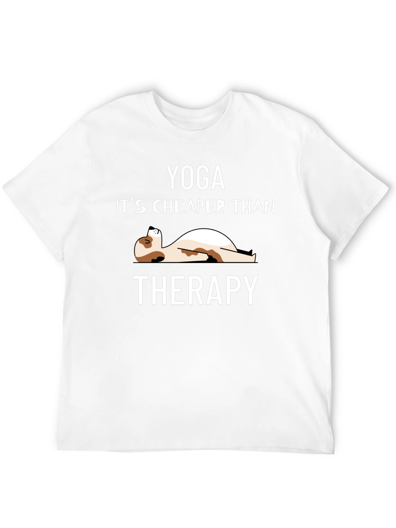 Yoga Cheaper Than Therapy Black T-Shirt