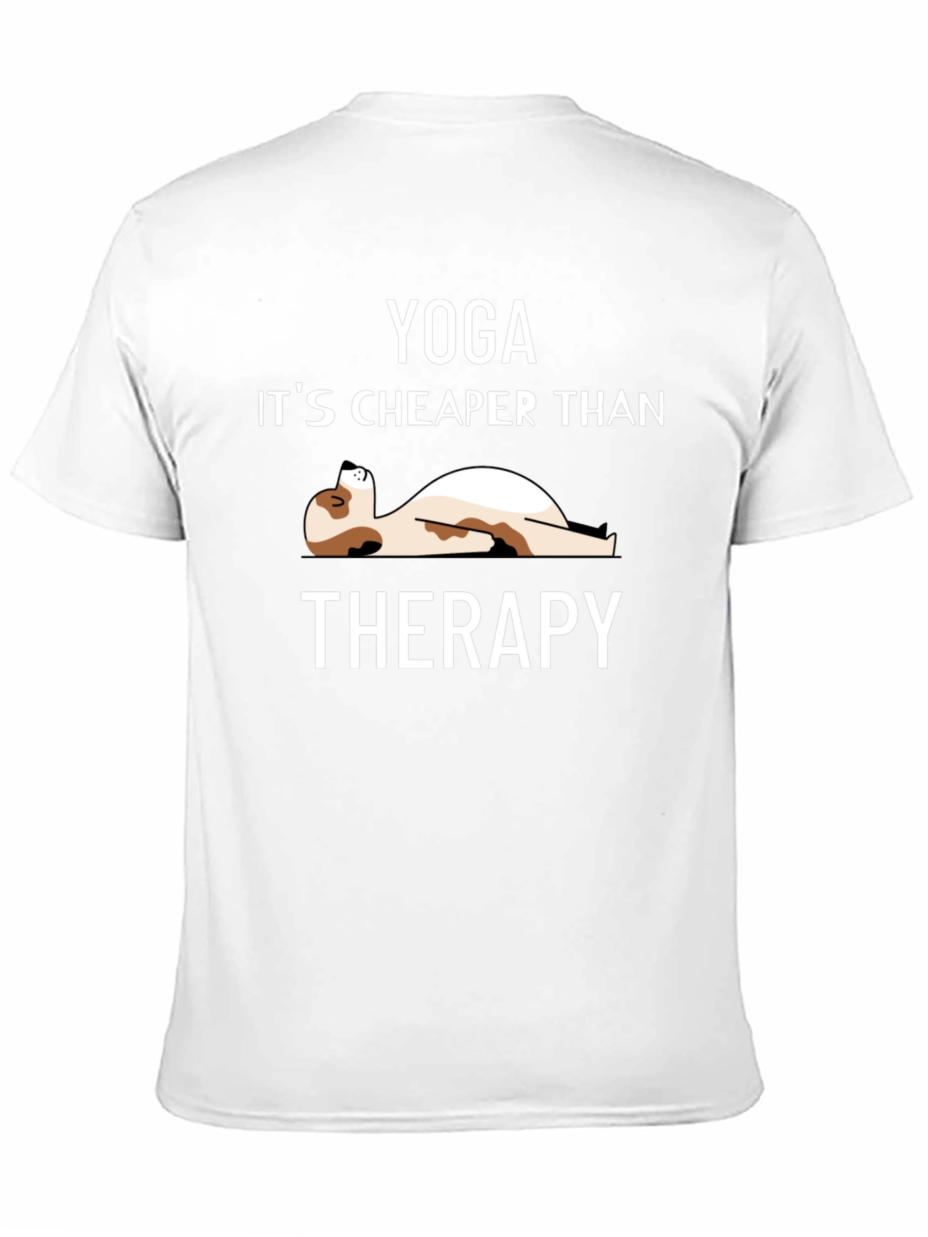 Yoga Cheaper Than Therapy Black T-Shirt