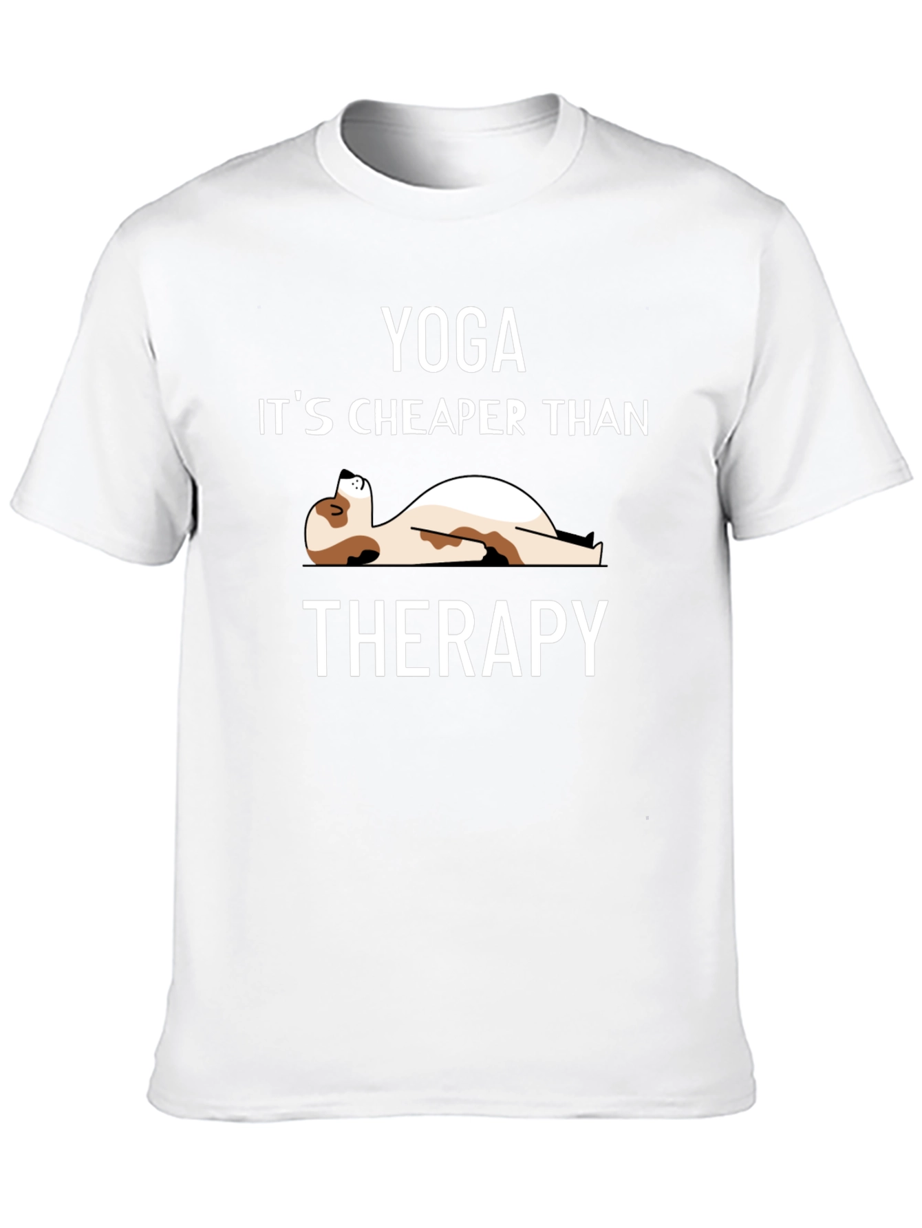 Yoga Cheaper Than Therapy Black T-Shirt