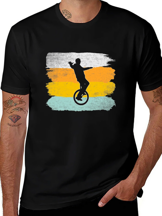 Unicycle Retro Graphic T-Shirt
