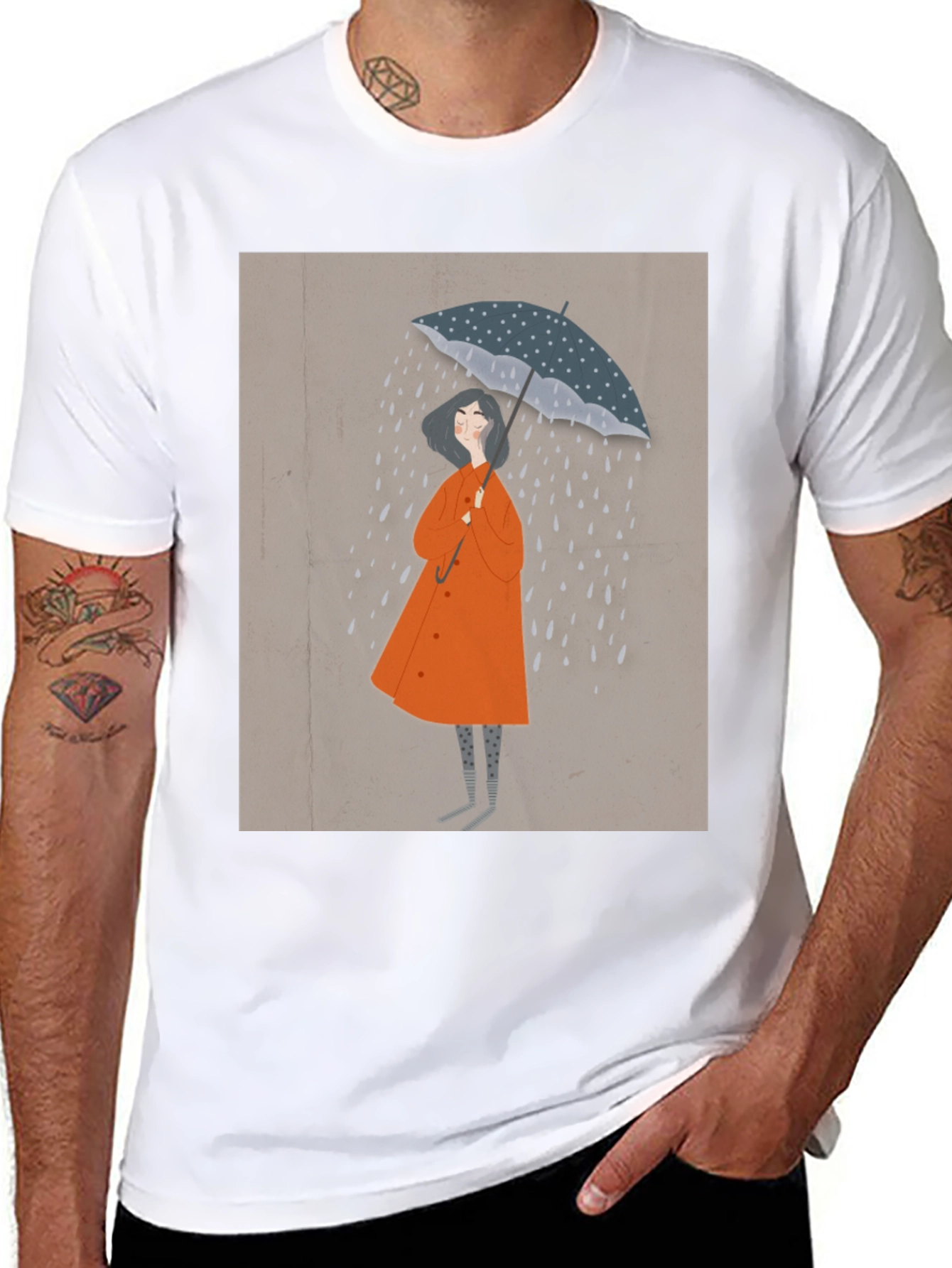 Rainy Day Graphic Tee - Stylish Unisex T-Shirt
