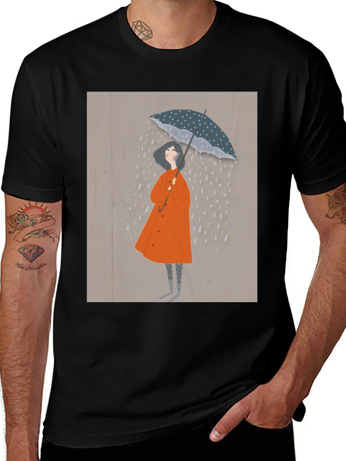 Rainy Day Graphic Tee - Stylish Unisex T-Shirt