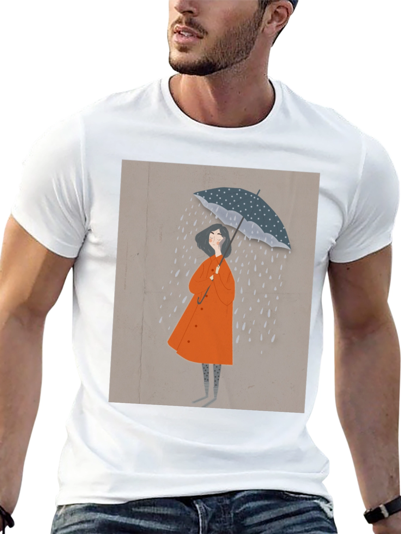 Rainy Day Graphic Tee - Stylish Unisex T-Shirt