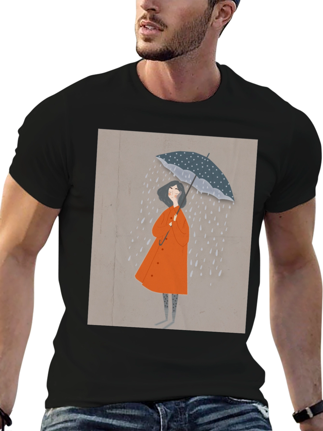 Rainy Day Graphic Tee - Stylish Unisex T-Shirt