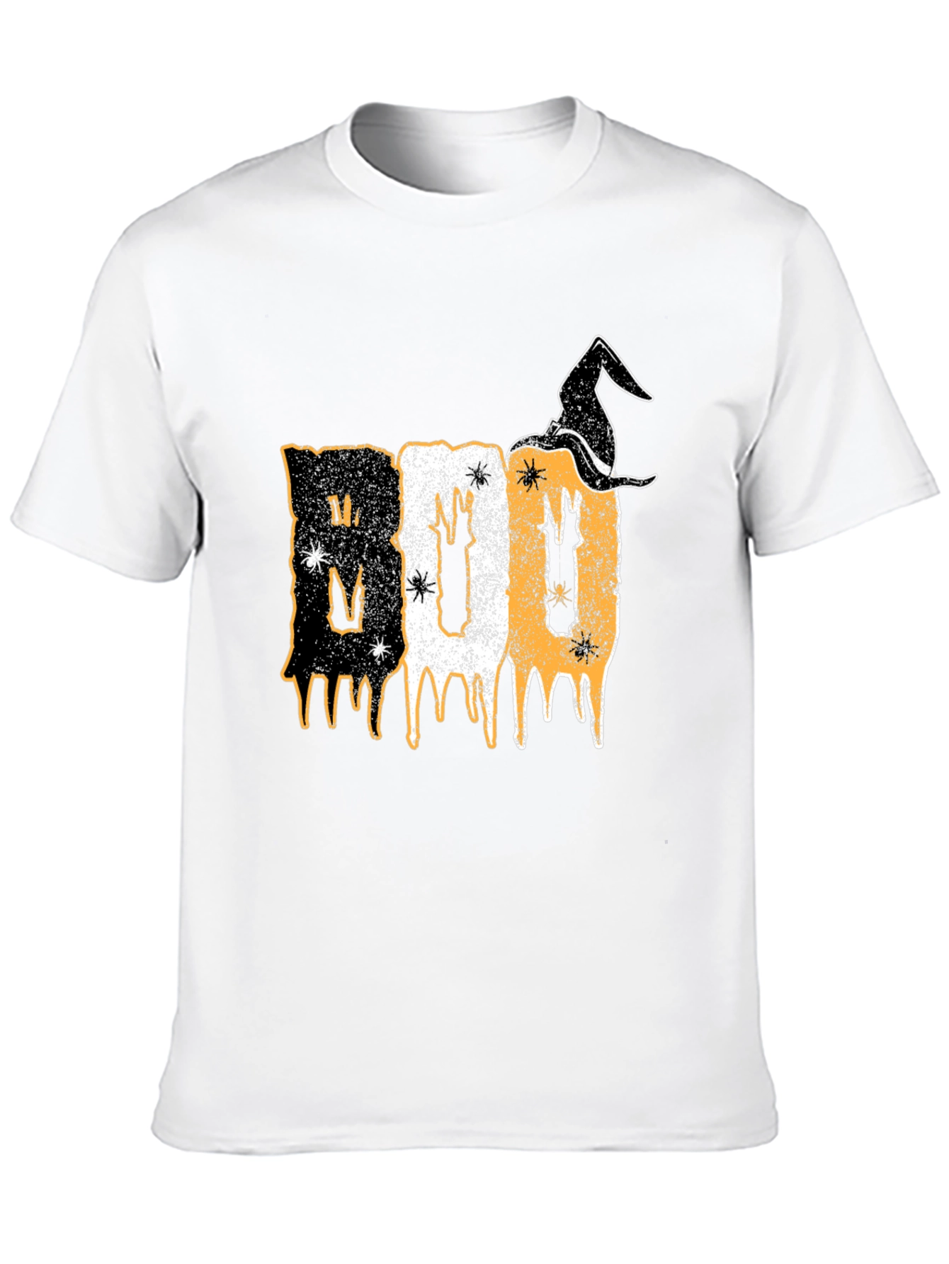 Halloween Boo T-Shirt with Witch Hat