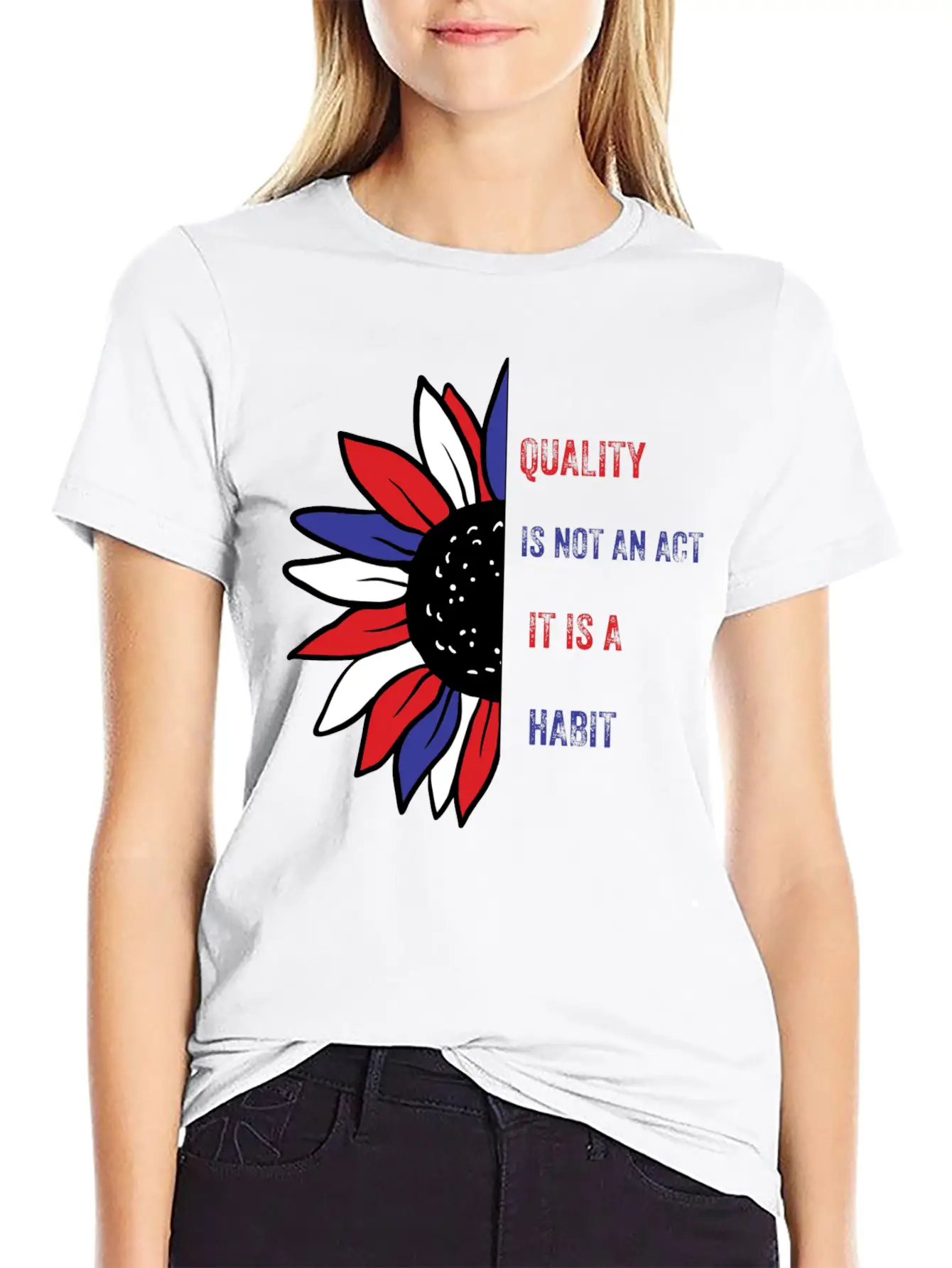 Quality Is Not An Act It Is A Habit Stylish Everyday T-Shirt – Unisex Basic Cotton Tee