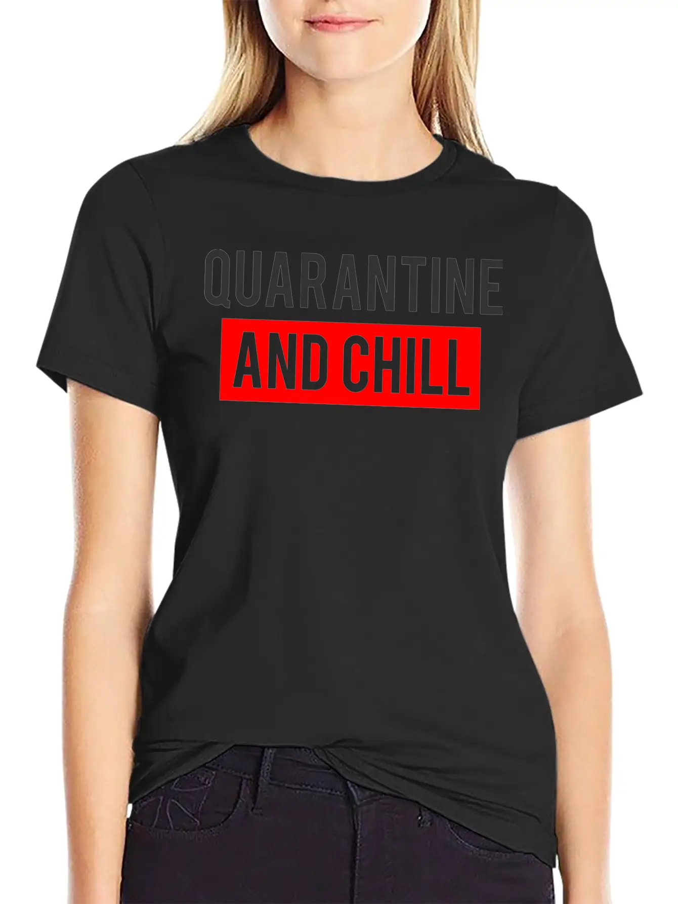 QUARANTINE AND CHILL Comfortable Minimalist Graphic Tee – Summer Style Essential