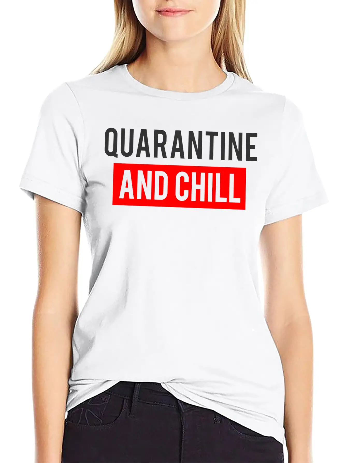 QUARANTINE AND CHILL Comfortable Minimalist Graphic Tee – Summer Style Essential