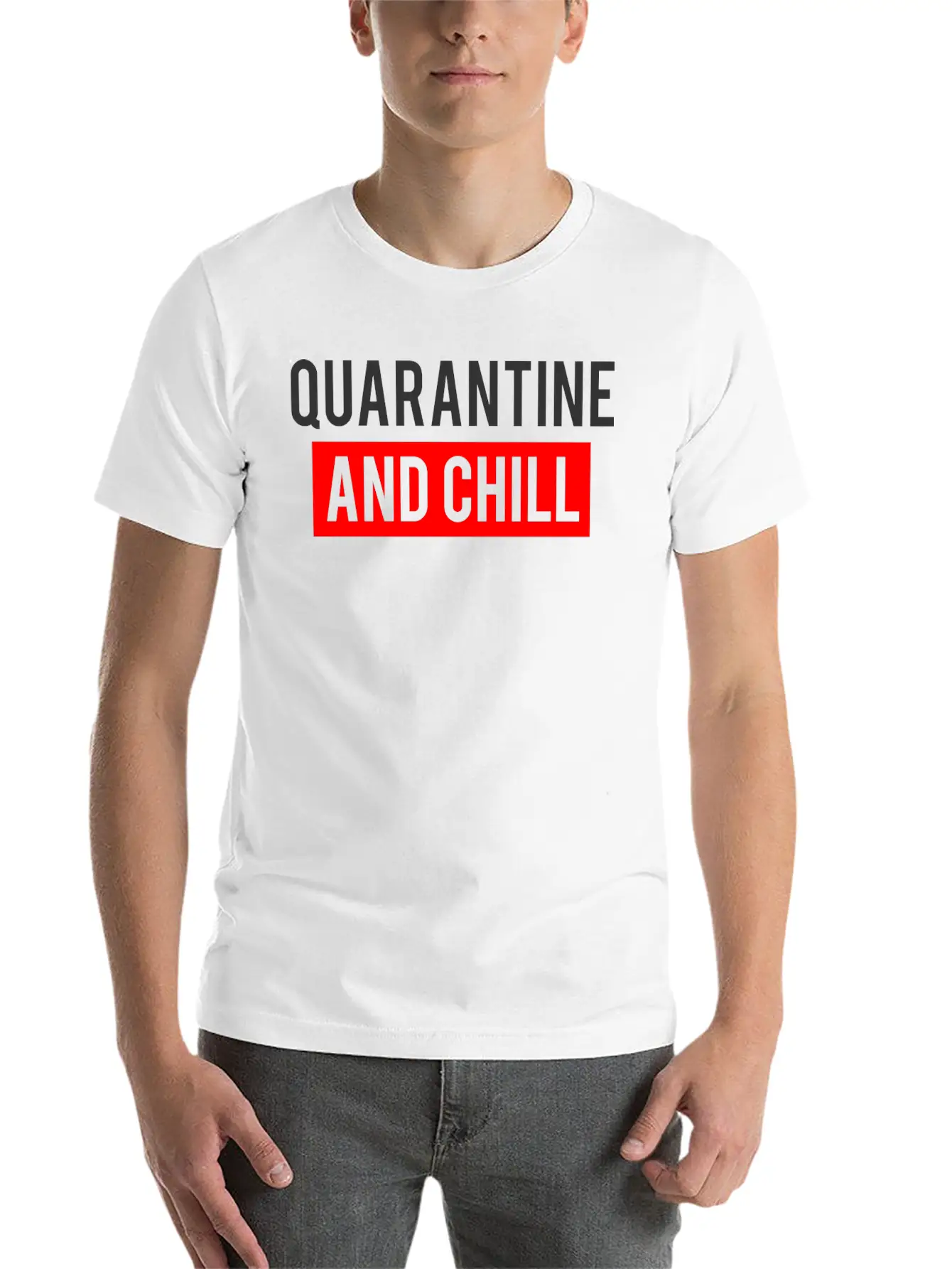 QUARANTINE AND CHILL Comfortable Minimalist Graphic Tee – Summer Style Essential