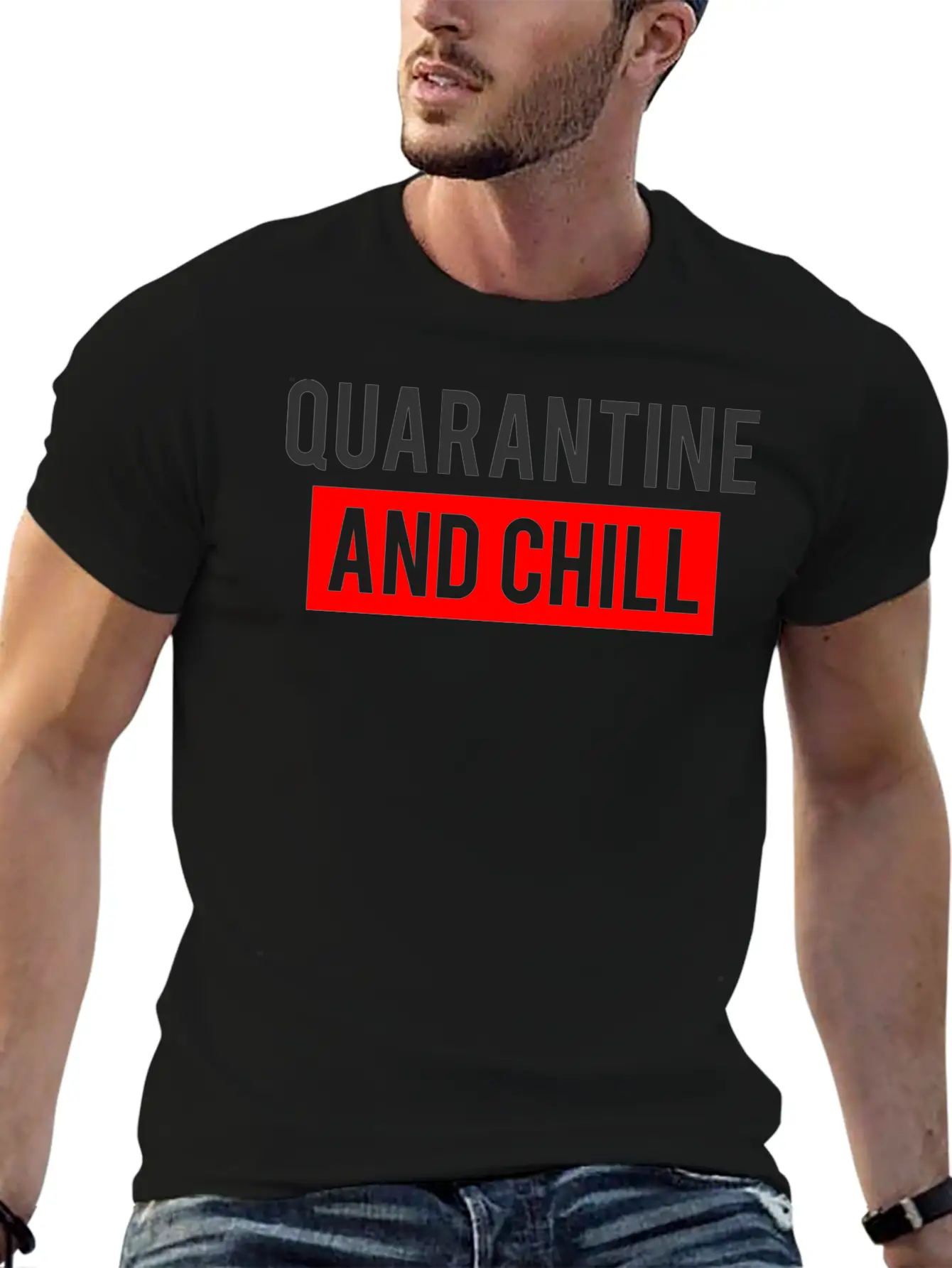 QUARANTINE AND CHILL Comfortable Minimalist Graphic Tee – Summer Style Essential