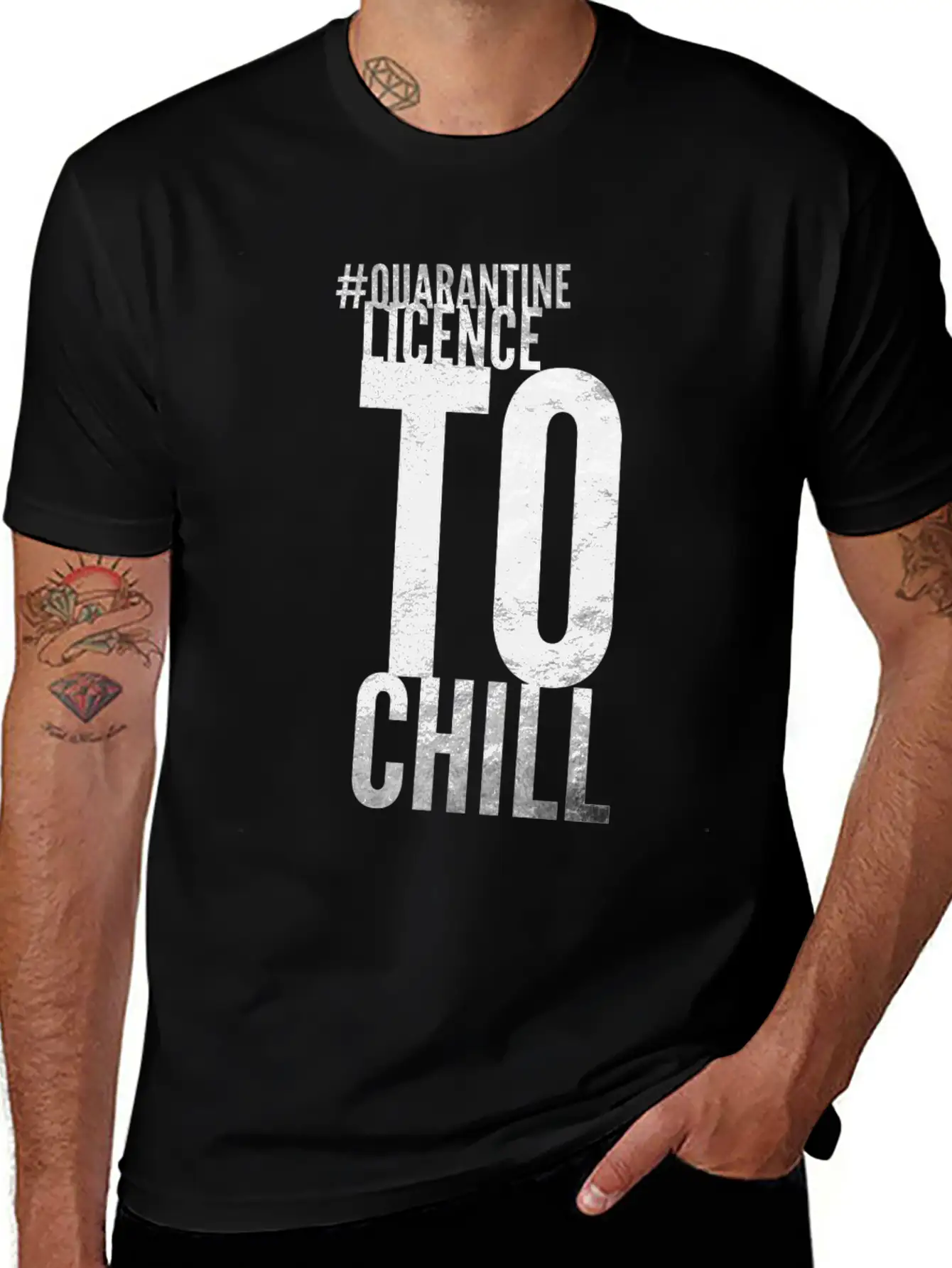 Quarantine Licence To Chill Stylish Everyday T-Shirt – Unisex Basic Cotton Tee