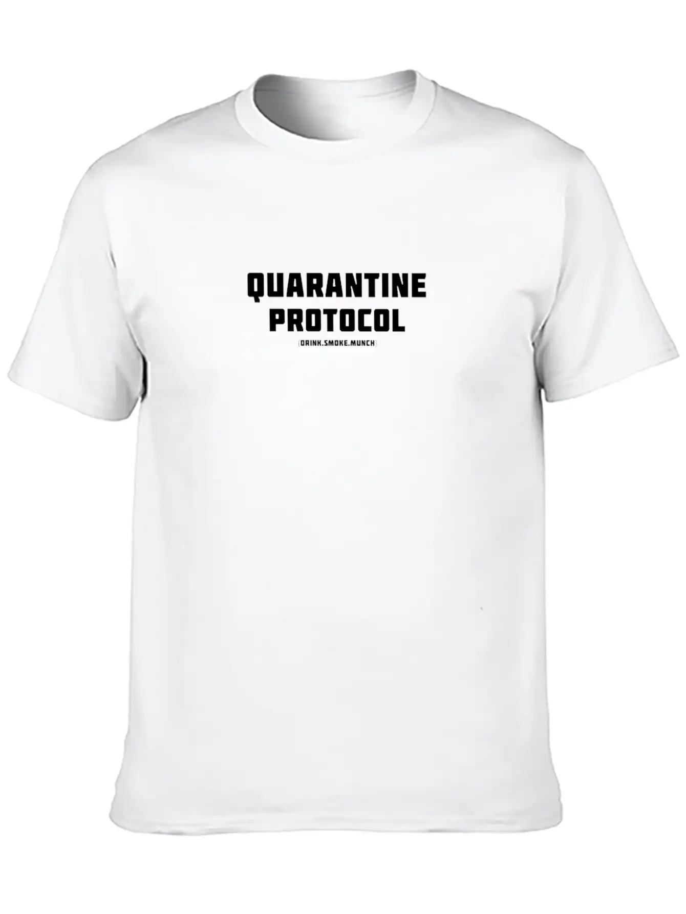Quarantine Protocol Unisex Short Sleeve Soft Cotton T-Shirt – Casual Everyday Wear