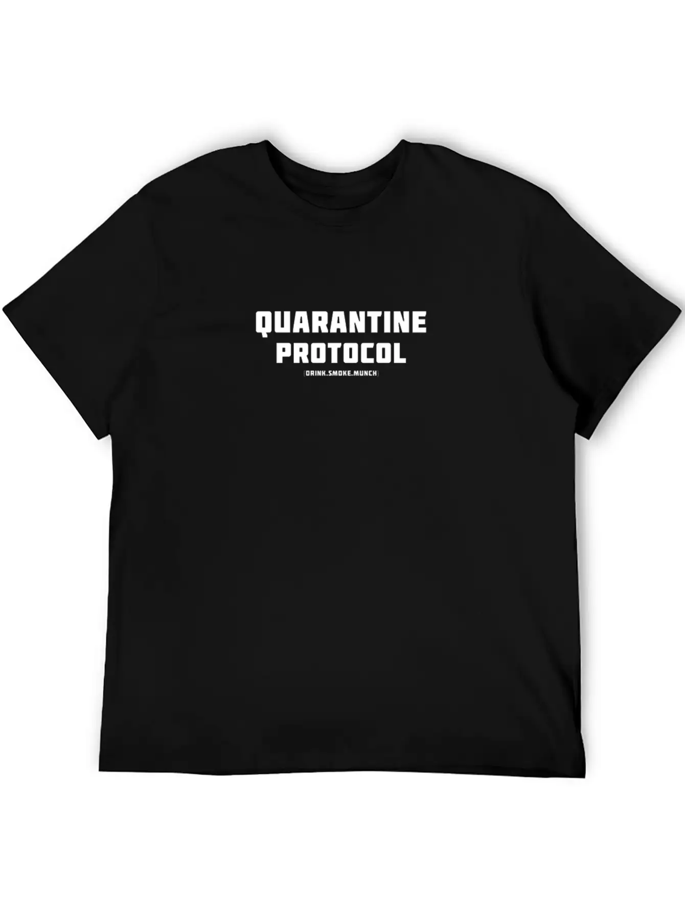 Quarantine Protocol Unisex Short Sleeve Soft Cotton T-Shirt – Casual Everyday Wear