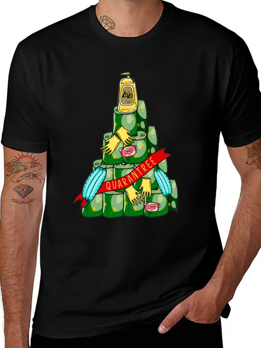 Quarantree 2020 Quarantine Christmas Tree Stylish Everyday T-Shirt – Unisex Basic Cotton Tee